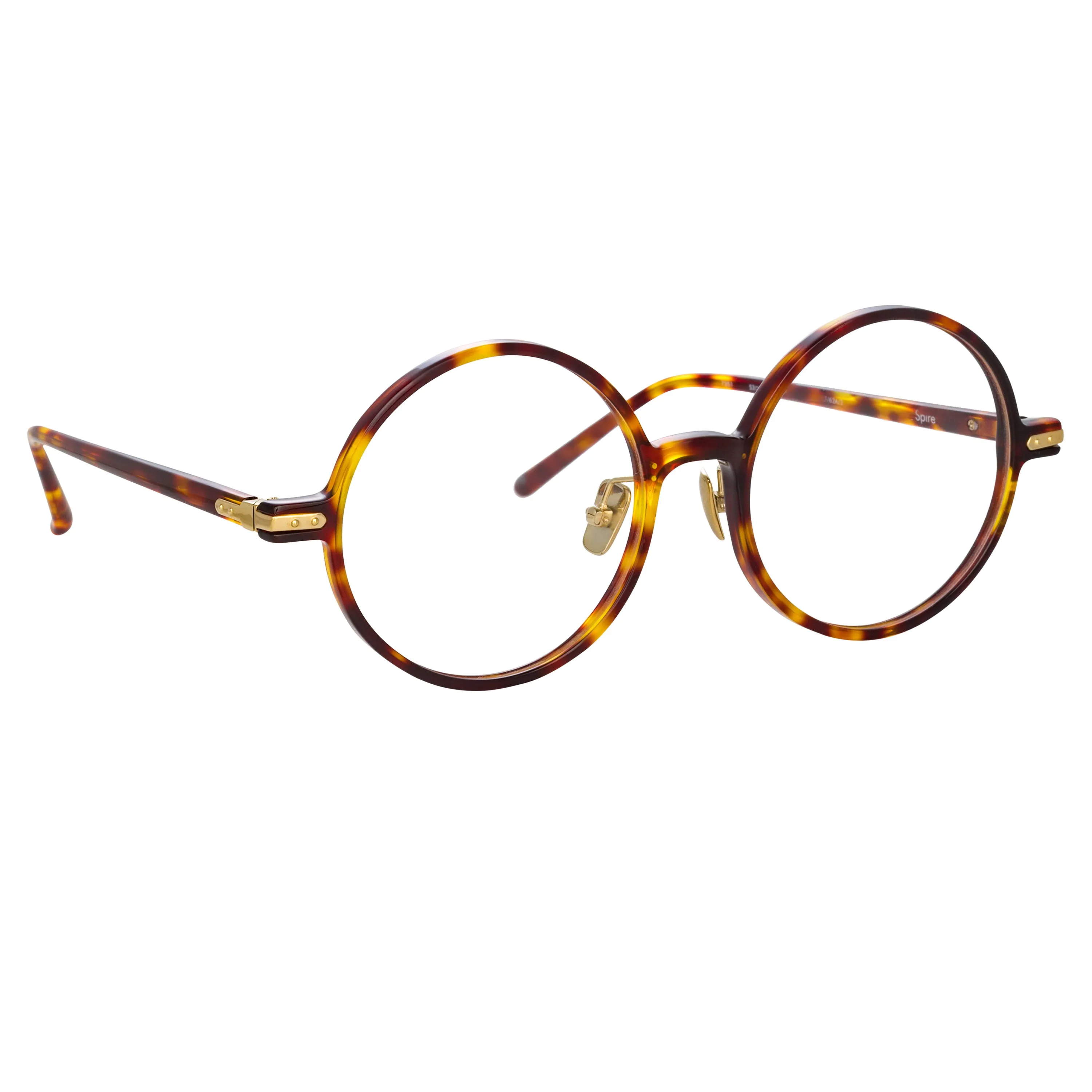 Spire A Round Optical Frame in Tortoiseshell sold by Linda Farrow