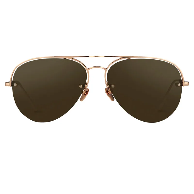 Linda Farrow 543 C6 Aviator Sunglasses sold by Linda Farrow