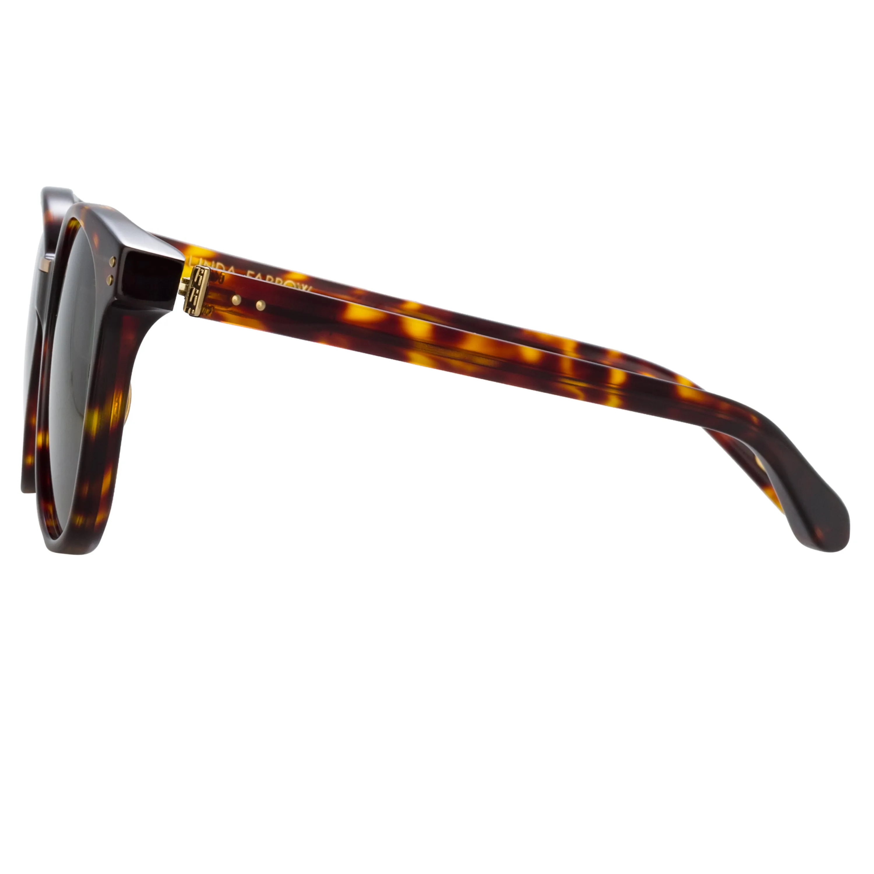 Palla D-Frame Sunglasses in Tortoiseshell sold by Linda Farrow product image thumbnail 3
