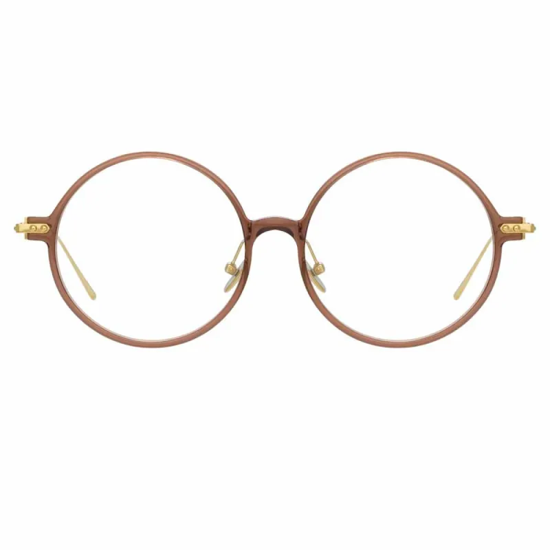 Linda Farrow Linear Savoye C8 Round Optical Frame sold by Linda Farrow