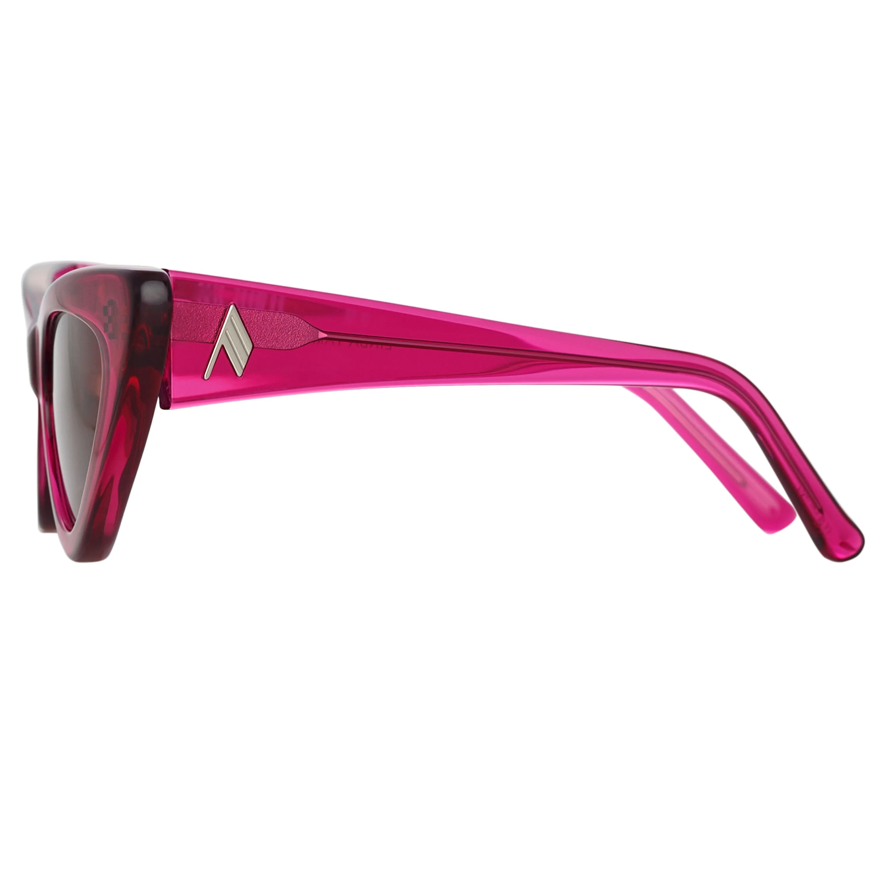 The Attico Dora Cat Eye Sunglasses in Maroon sold by Linda Farrow product image thumbnail 3