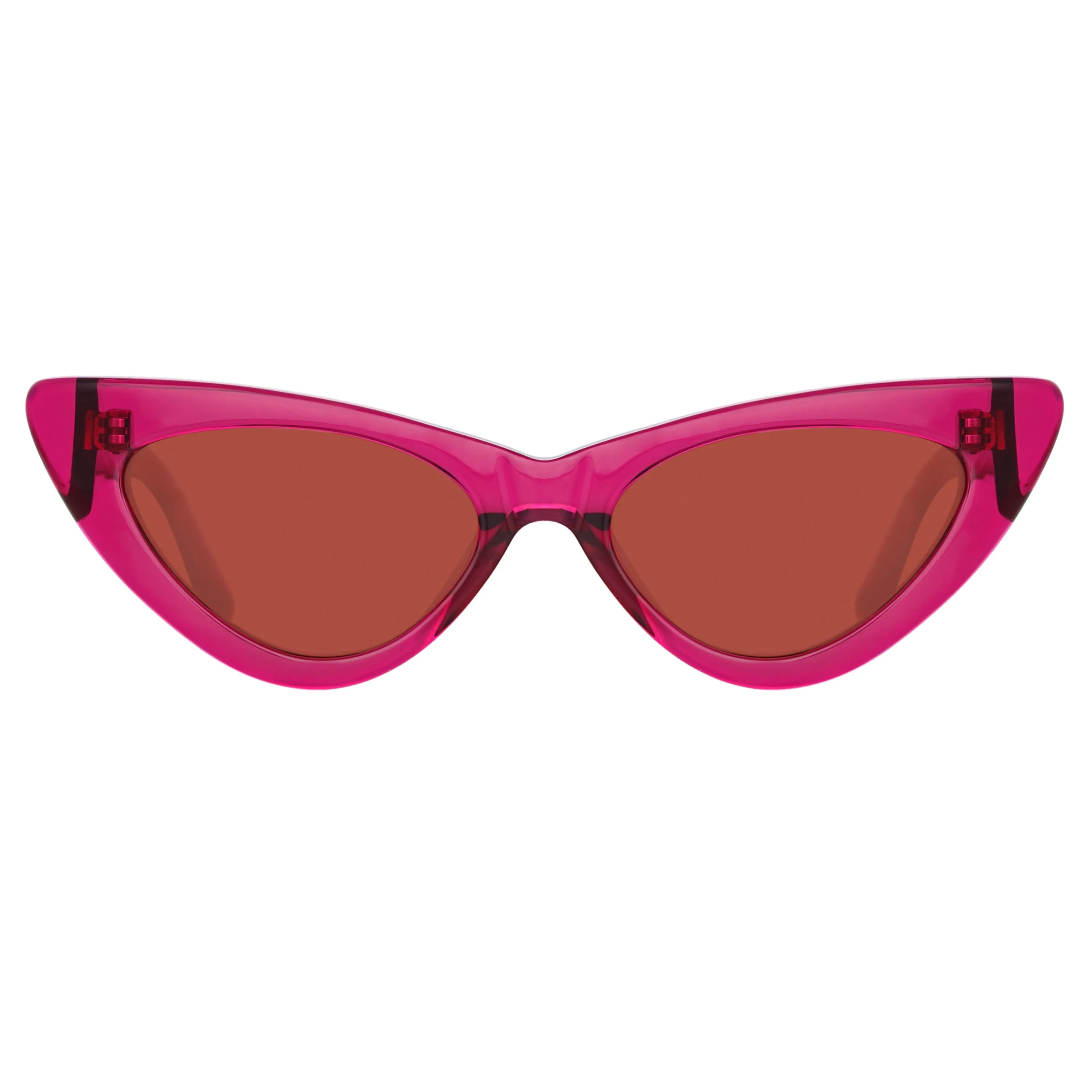 The Attico Dora Cat Eye Sunglasses in Maroon sold by Linda Farrow product image thumbnail 2