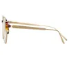 Nico Squared Optical Frame in Light Gold and Tortoiseshell (Men's) sold by Linda Farrow