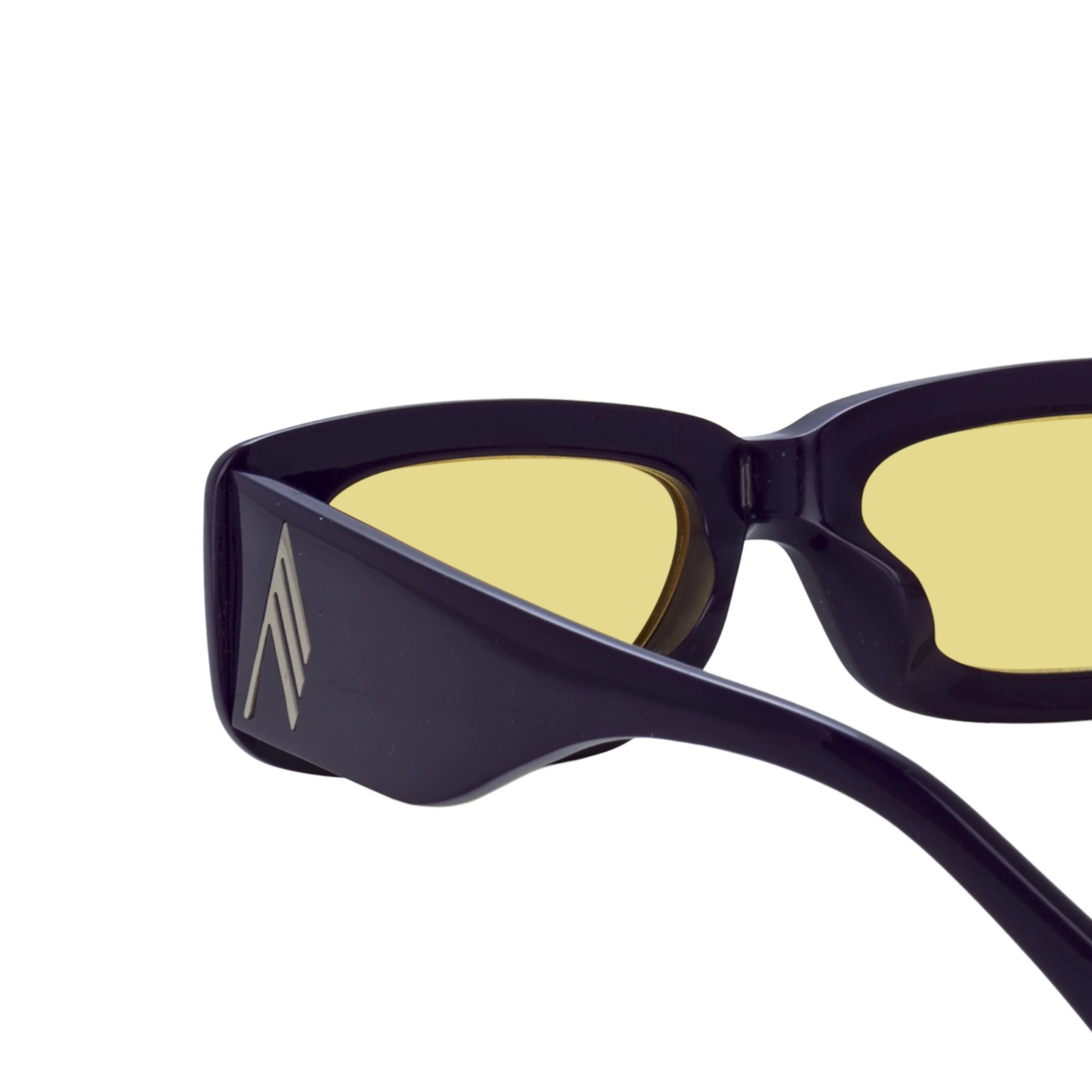 The Attico Mini Marfa in Purple and Yellow sold by Linda Farrow product image thumbnail 5