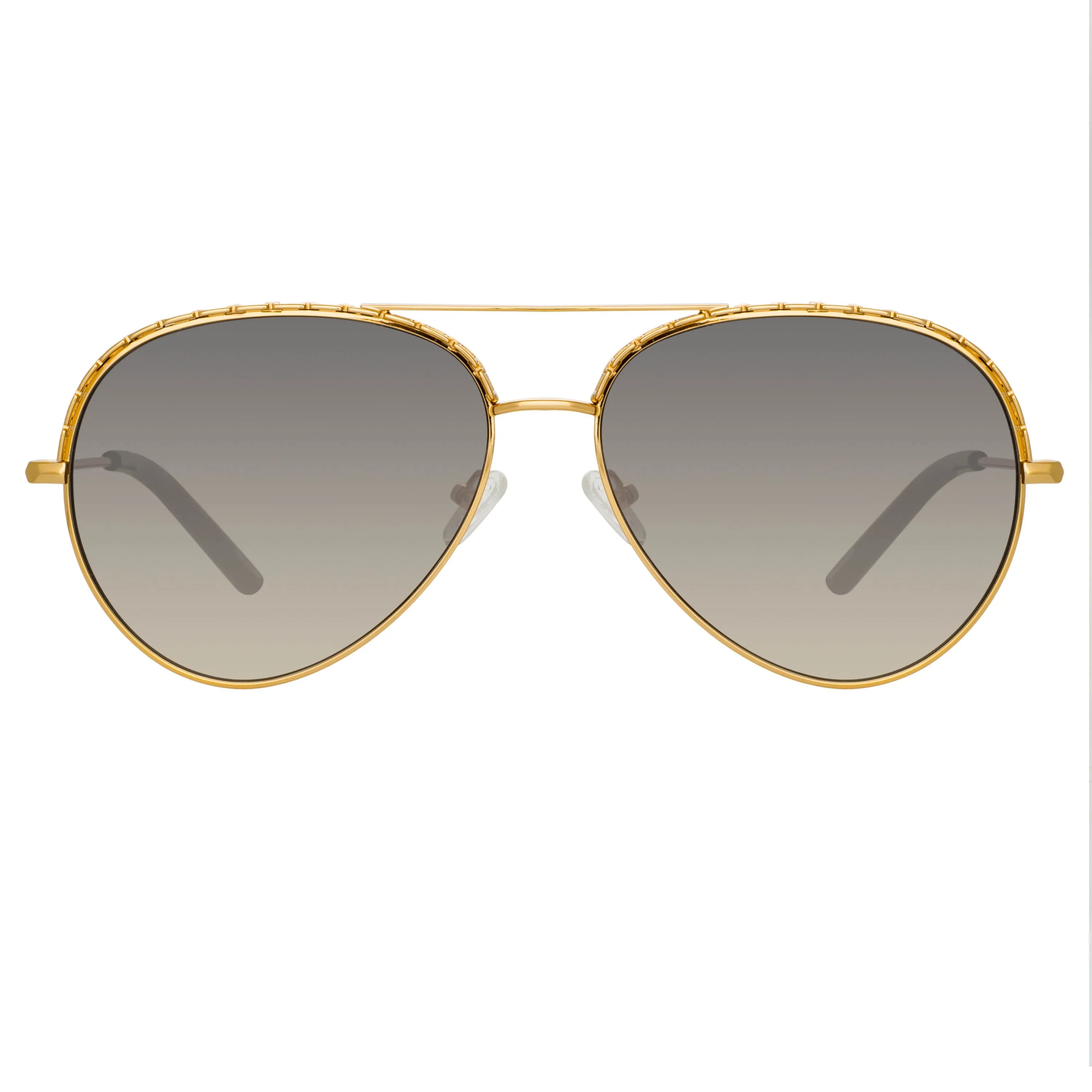 Matthew Williamson Magnolia Sunglasses in Yellow Gold sold by Linda Farrow