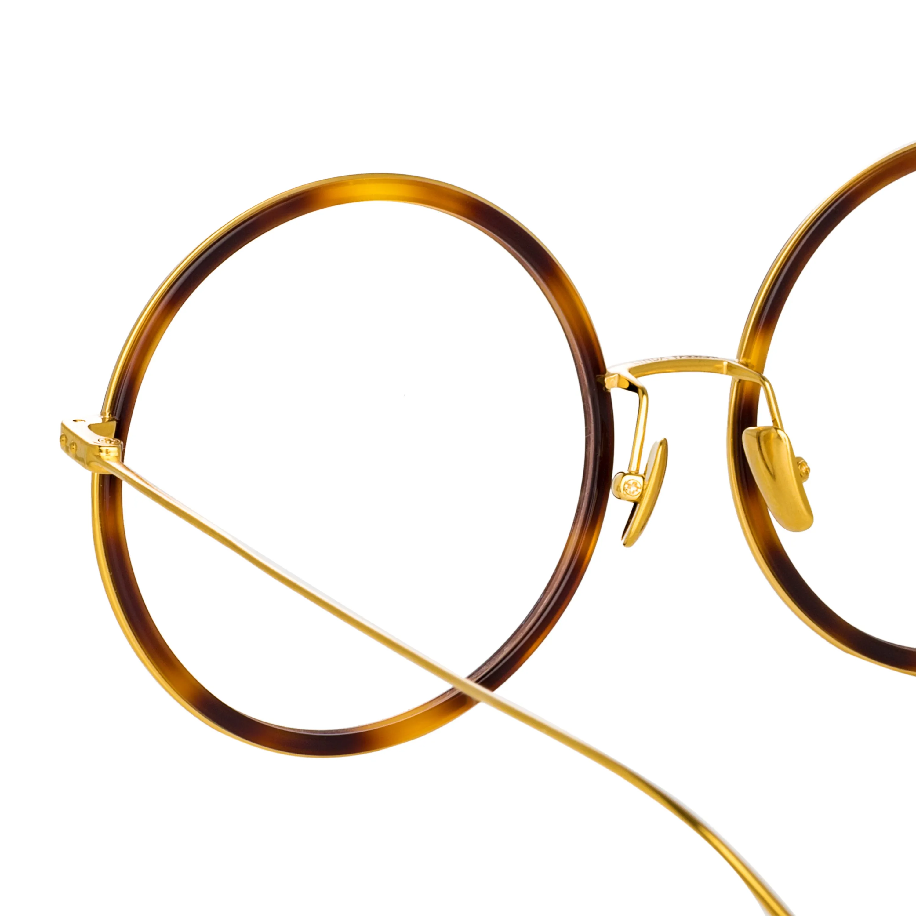 Alesia A Round Sunglasses in Tortoiseshell sold by Linda Farrow product image thumbnail 4