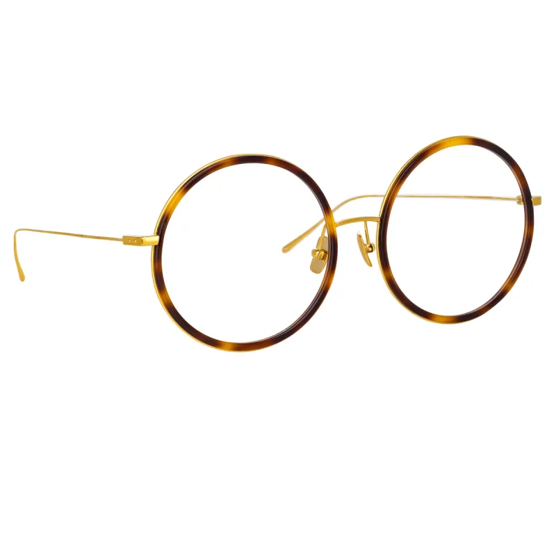 Alesia A Round Sunglasses in Tortoiseshell sold by Linda Farrow