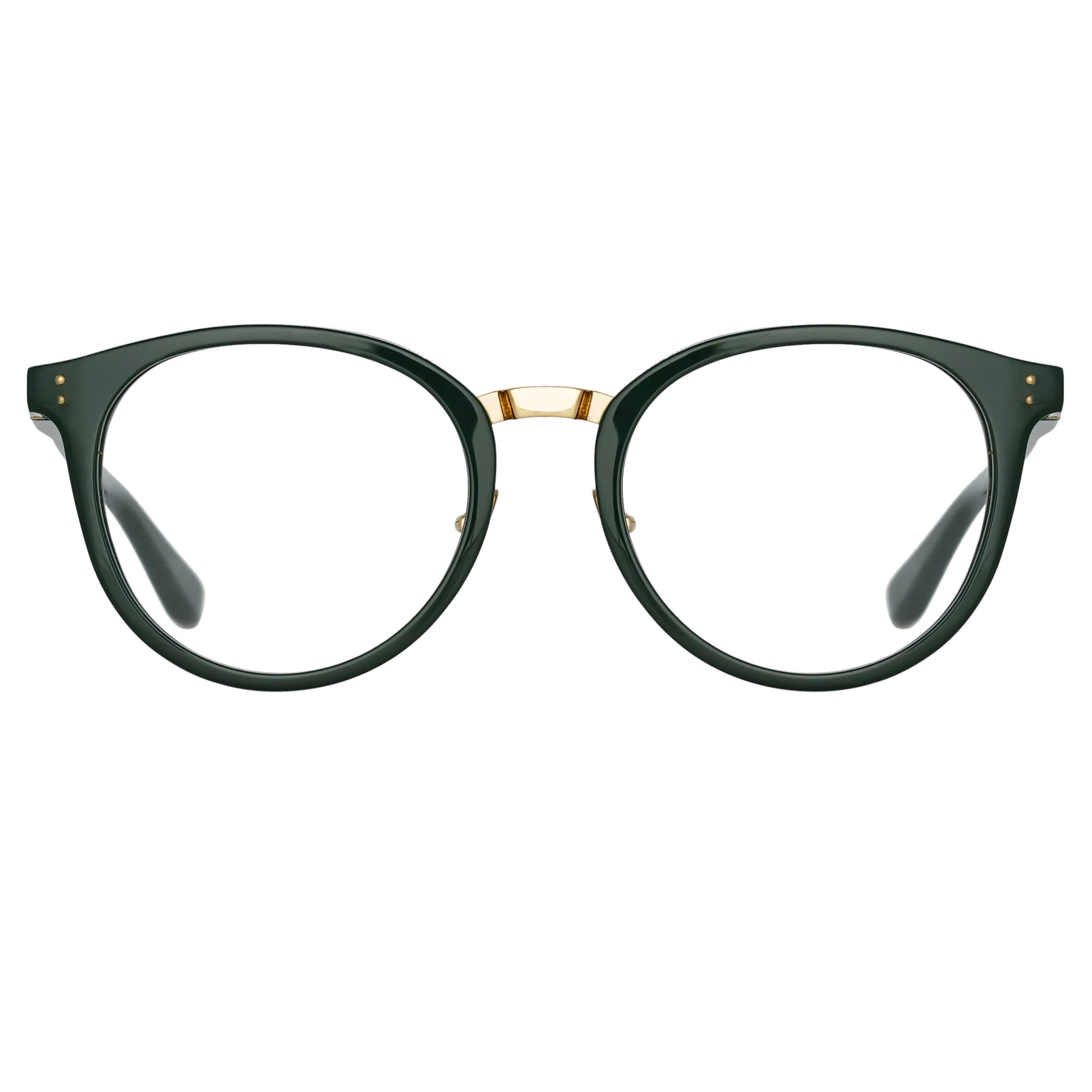 Morgan Oval Optical Frame in Green sold by Linda Farrow product image thumbnail 2