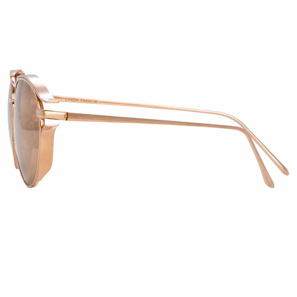 Linda Farrow Cradle C3 Oval Sunglasses sold by Linda Farrow product image thumbnail 3