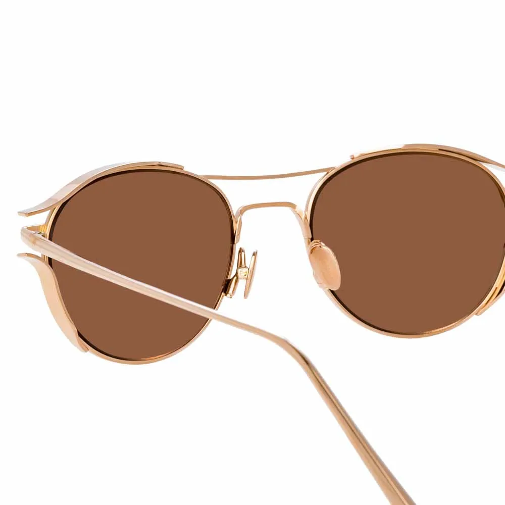 Linda Farrow Cradle C3 Oval Sunglasses sold by Linda Farrow product image thumbnail 4