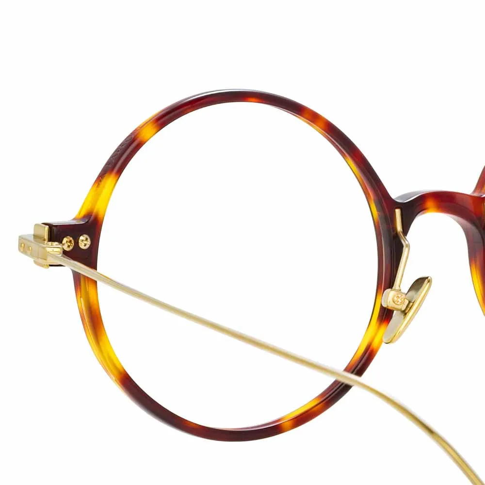 Linda Farrow Linear Savoye C3 Round Optical Frame sold by Linda Farrow product image thumbnail 3