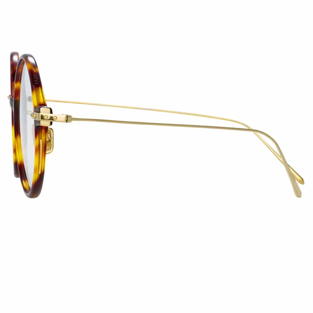 Linda Farrow Linear Savoye C3 Round Optical Frame sold by Linda Farrow product image thumbnail 4