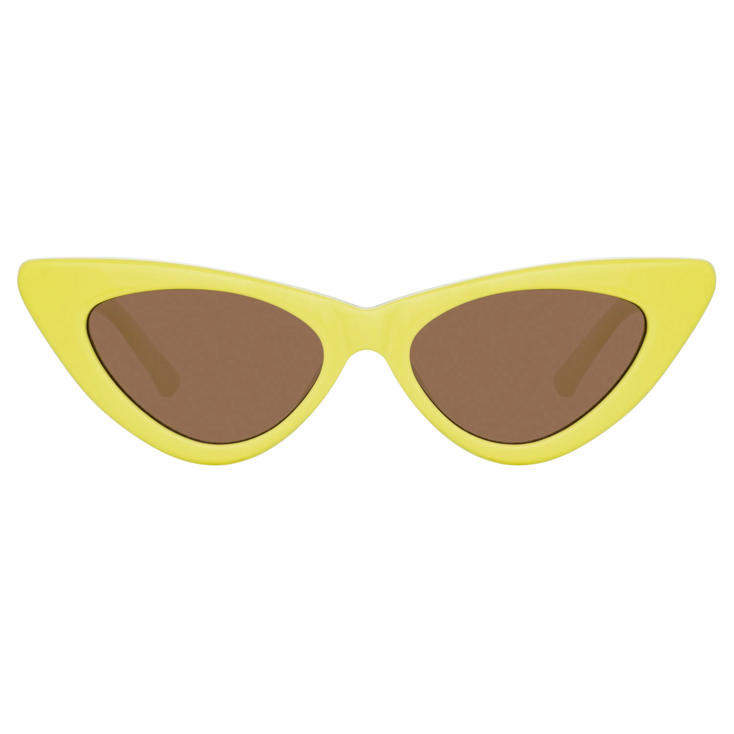 The Attico Dora D-Frame Sunglasses in Lemon sold by Linda Farrow product image thumbnail 2