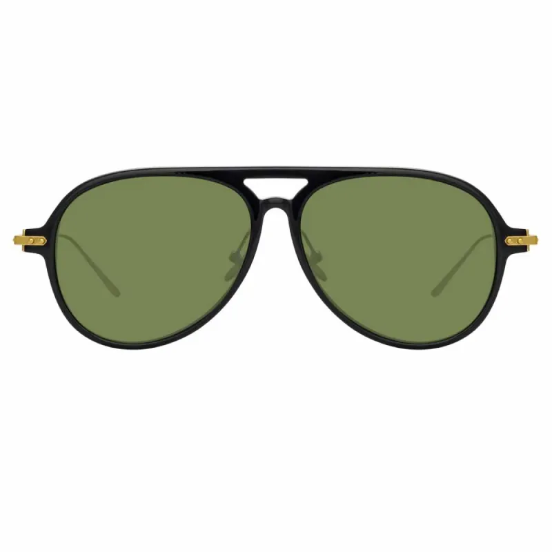 Linda Farrow Linear Gilles C3 Aviator Sunglasses sold by Linda Farrow