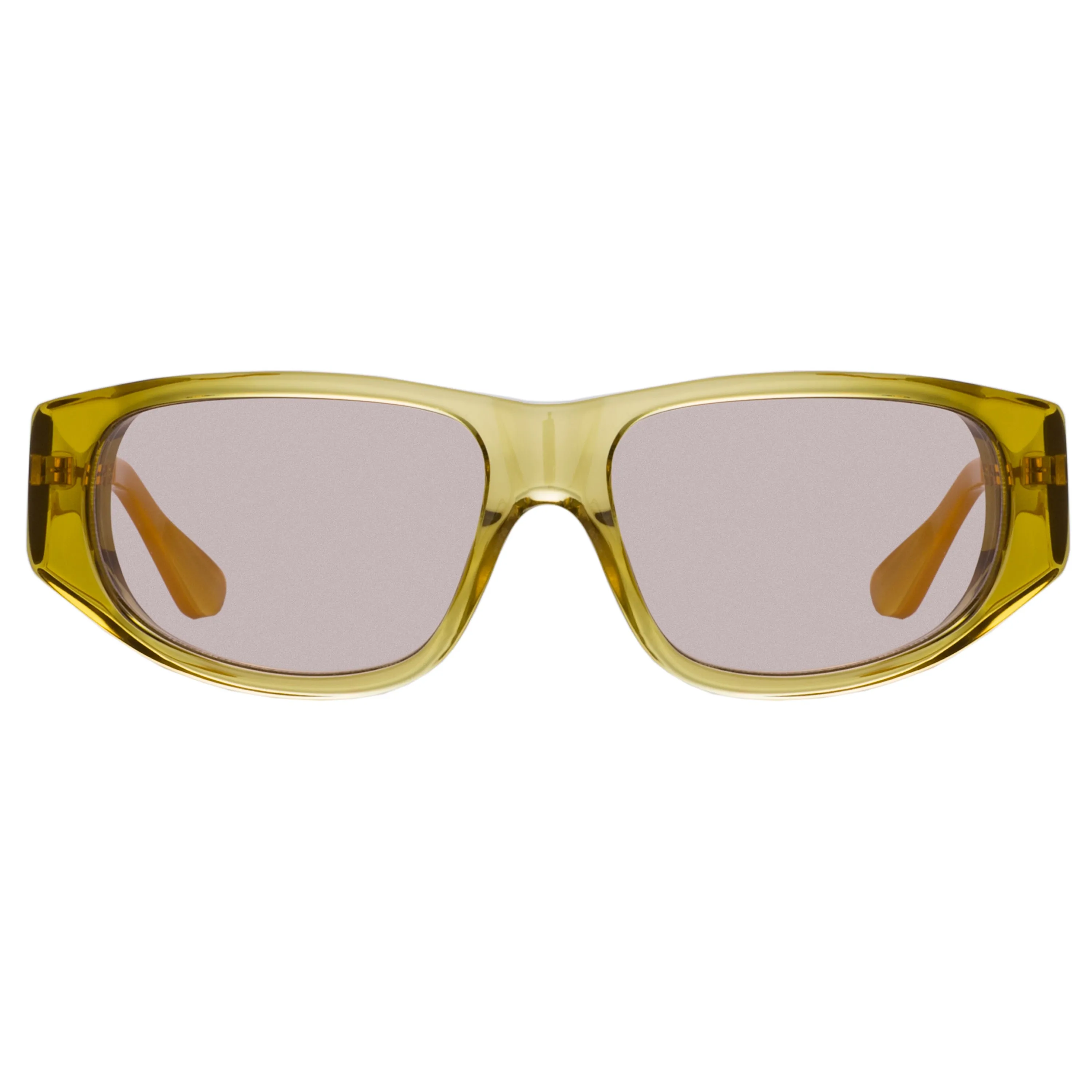 Dries Van Noten D-Frame Sunglasses in Yellow sold by Linda Farrow product image thumbnail 2