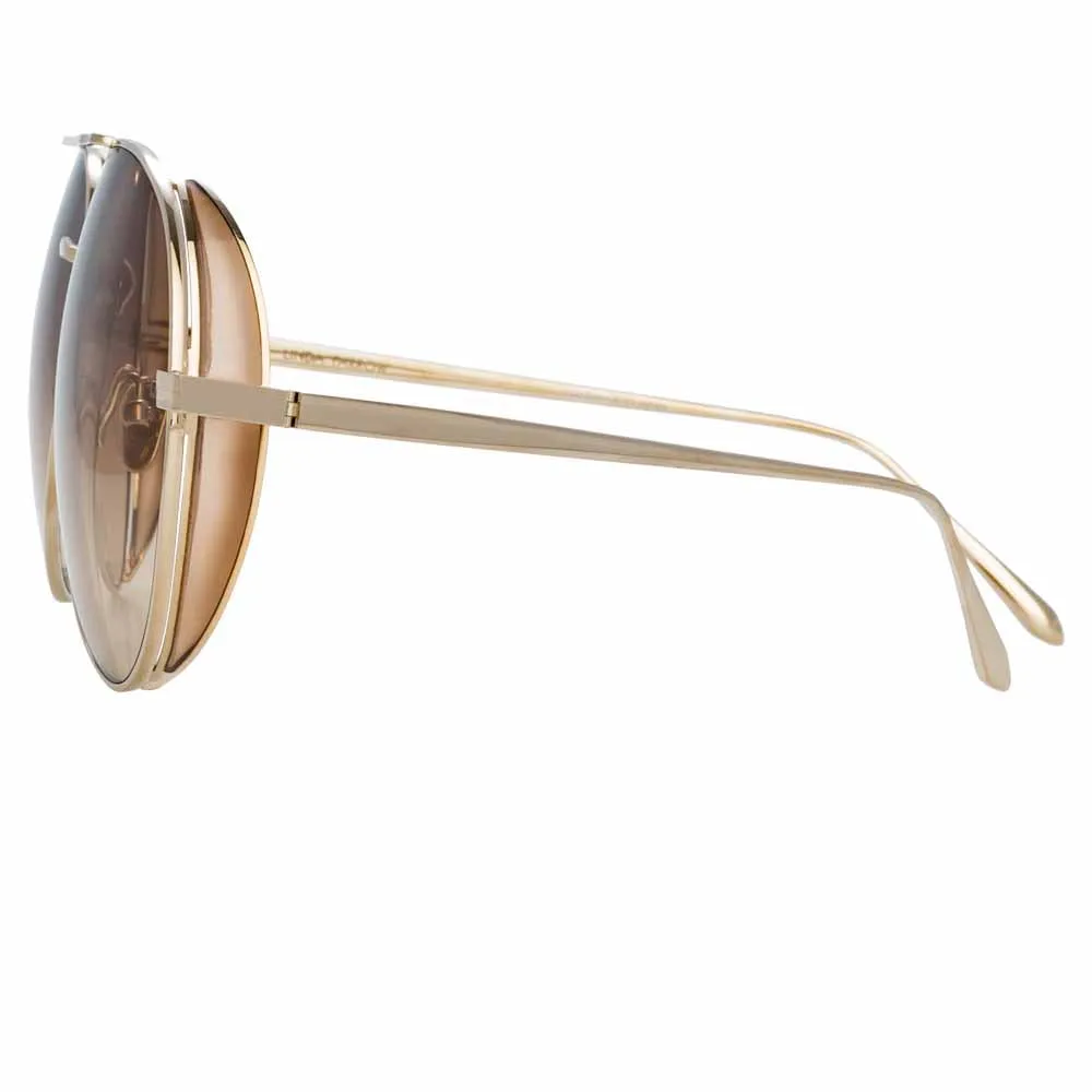 Linda Farrow Ace C5 Aviator Sunglasses sold by Linda Farrow product image thumbnail 3