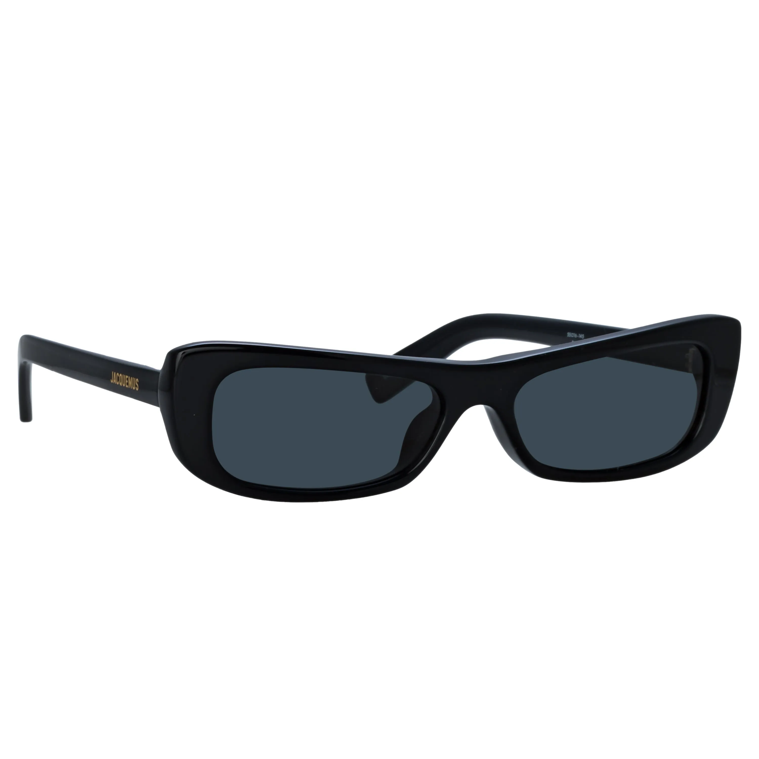Capri Rectangular Sunglasses in Black by Jacquemus sold by Linda Farrow product image thumbnail 3