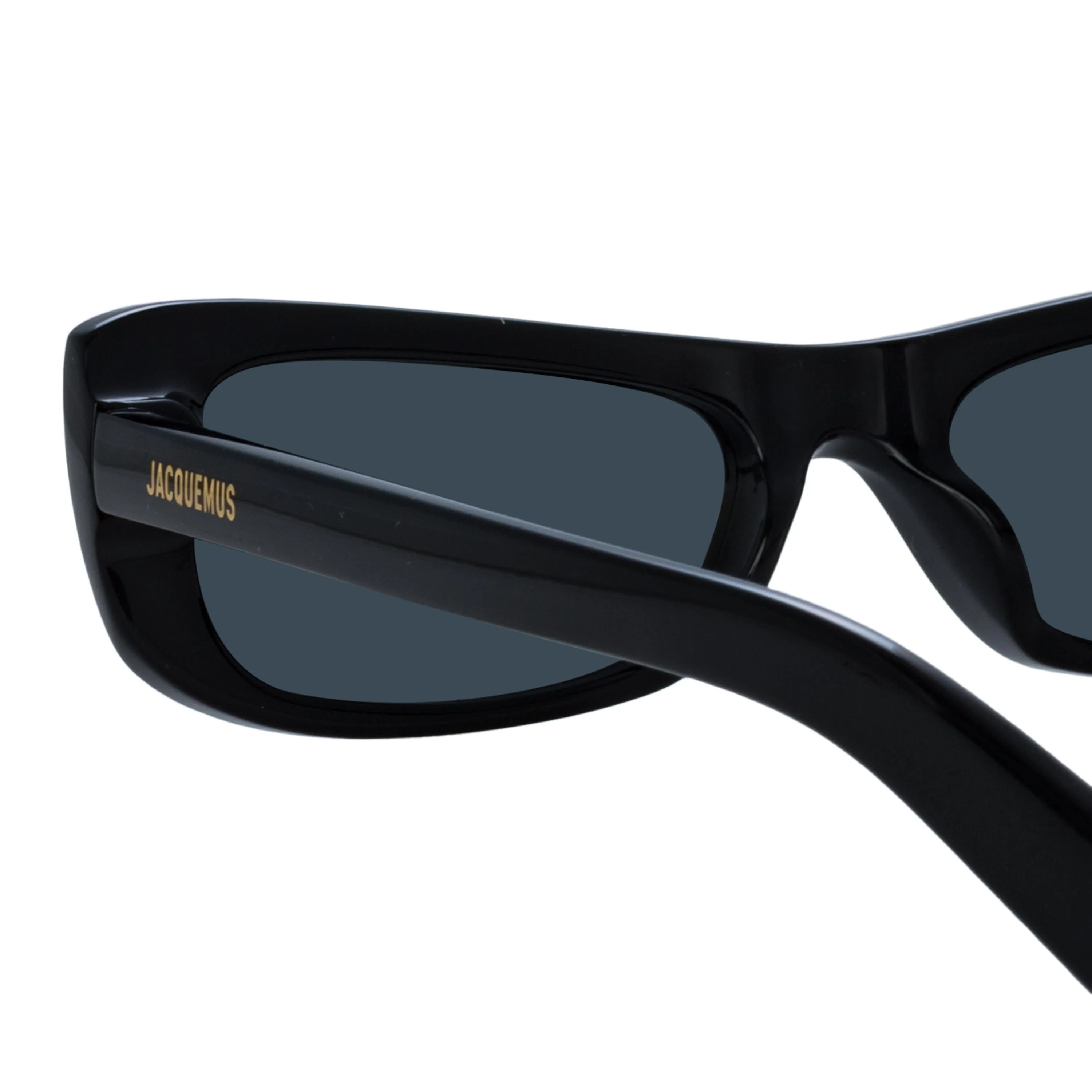 Capri Rectangular Sunglasses in Black by Jacquemus sold by Linda Farrow product image thumbnail 5