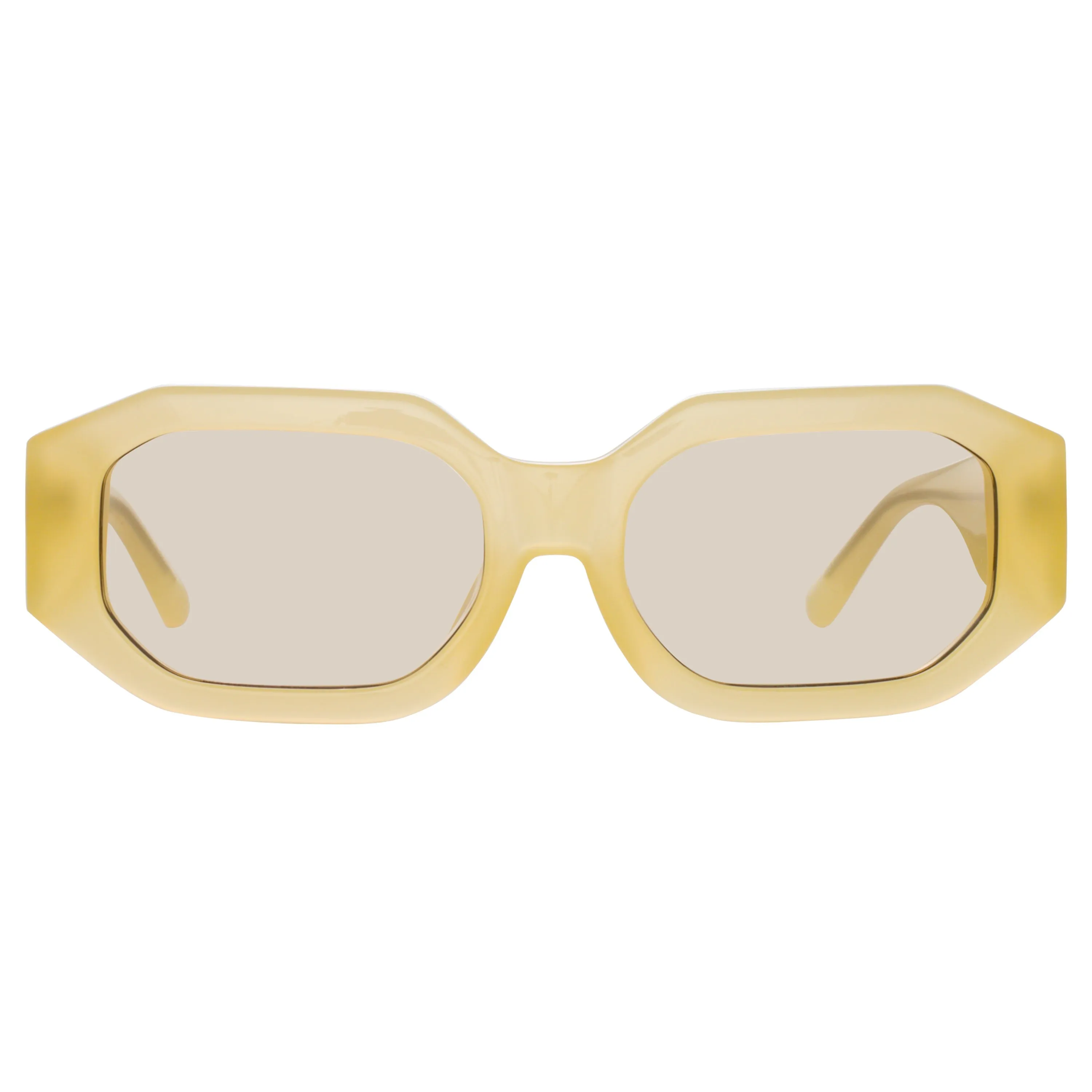 Blake Angular Sunglasses in Yellow sold by Linda Farrow product image thumbnail 2