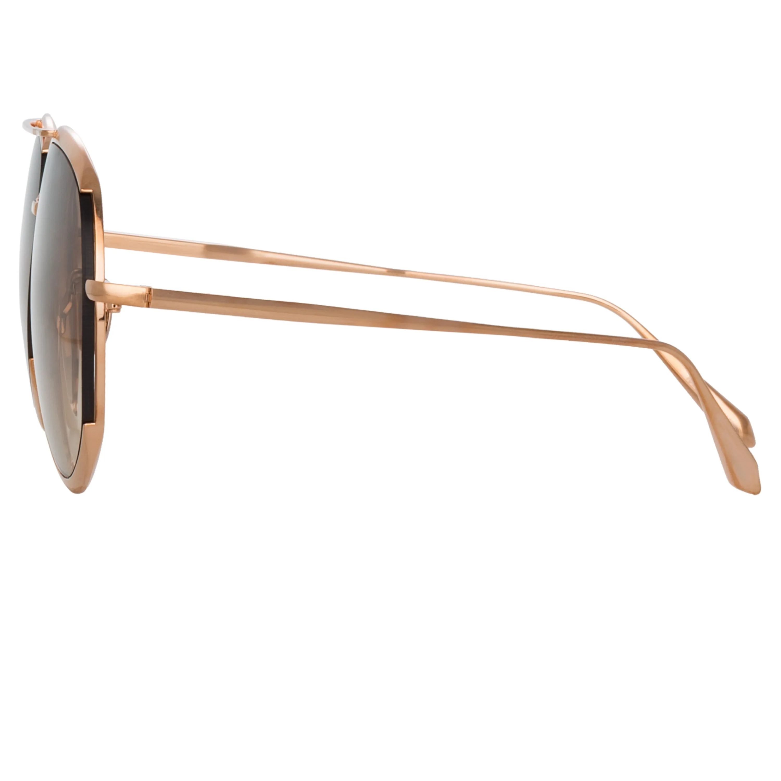 Matisse Aviator Sunglasses in Rose Gold sold by Linda Farrow product image thumbnail 3