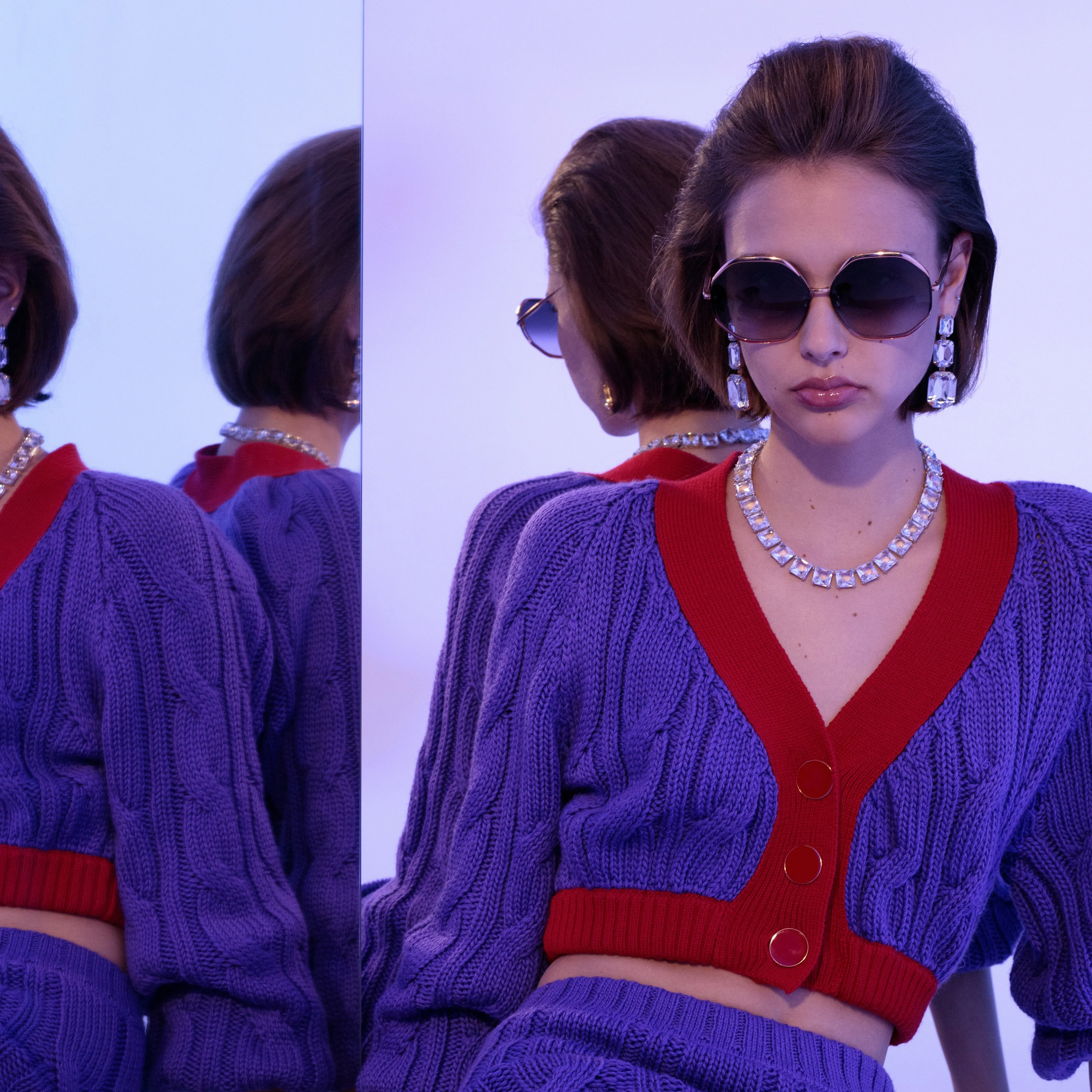 Camila Oversized Sunglasses in Rose Gold sold by Linda Farrow product image thumbnail 2