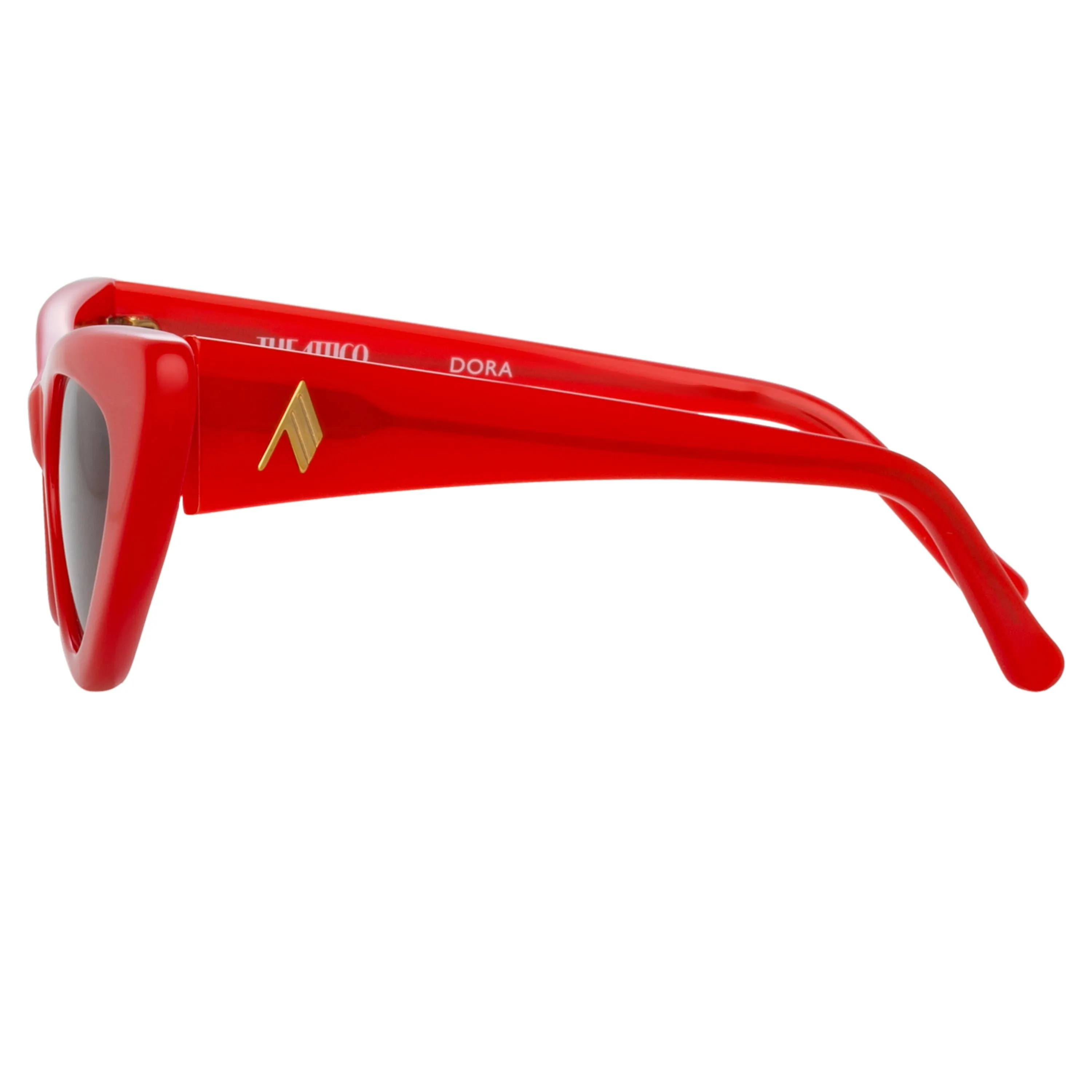 The Attico Dora D-Frame Sunglasses in Red sold by Linda Farrow product image thumbnail 3