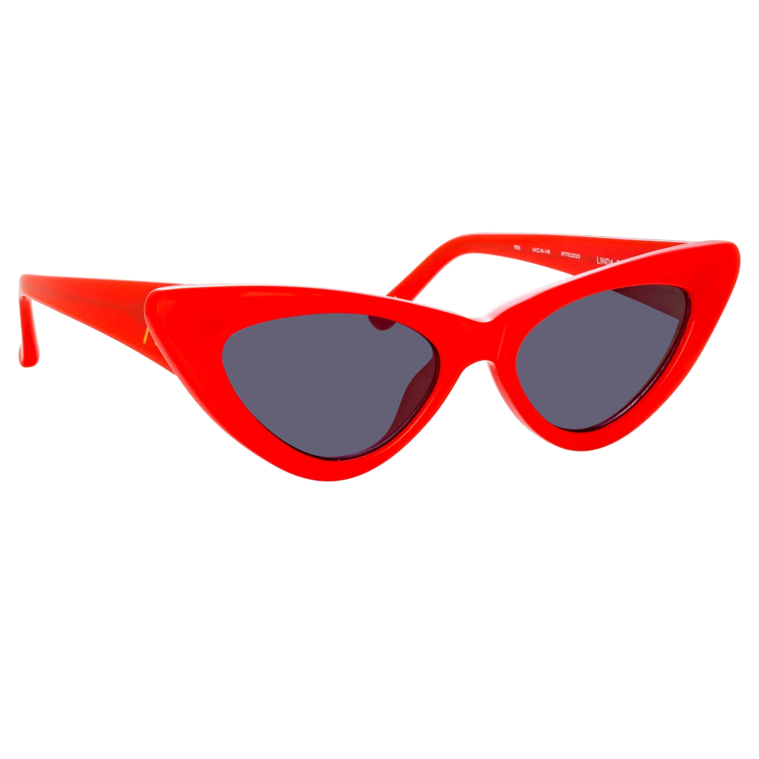 The Attico Dora D-Frame Sunglasses in Red sold by Linda Farrow