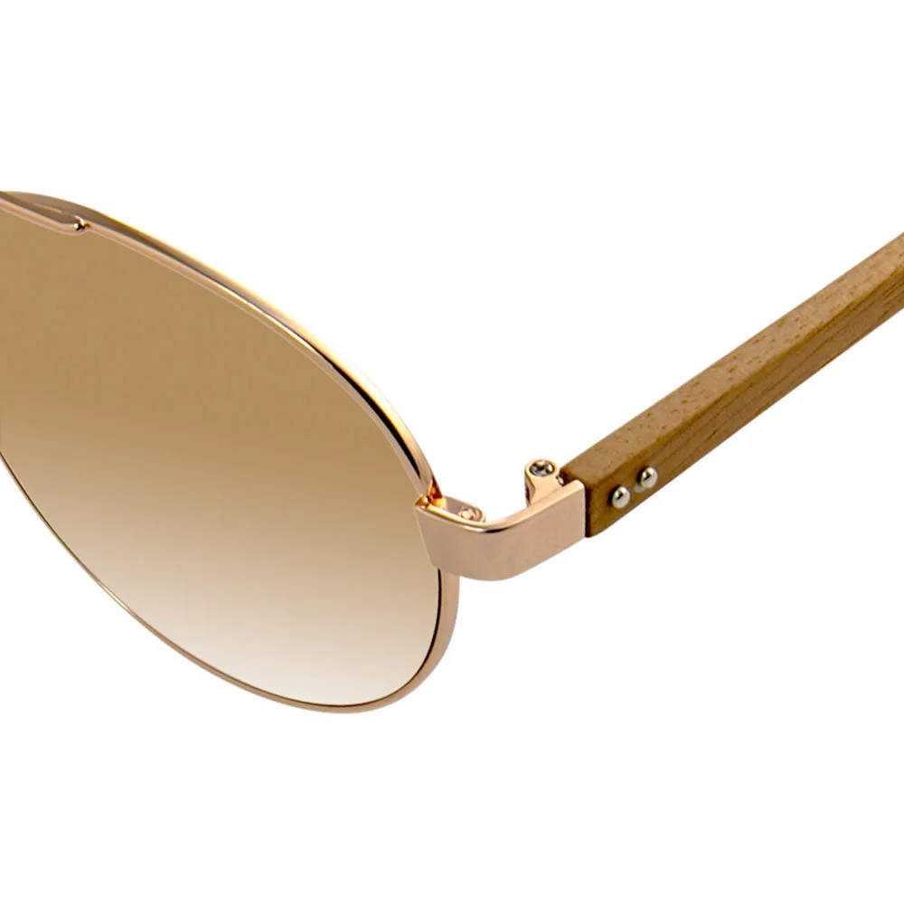 Linda Farrow 559 C3 Aviator Sunglasses sold by Linda Farrow product image thumbnail 4
