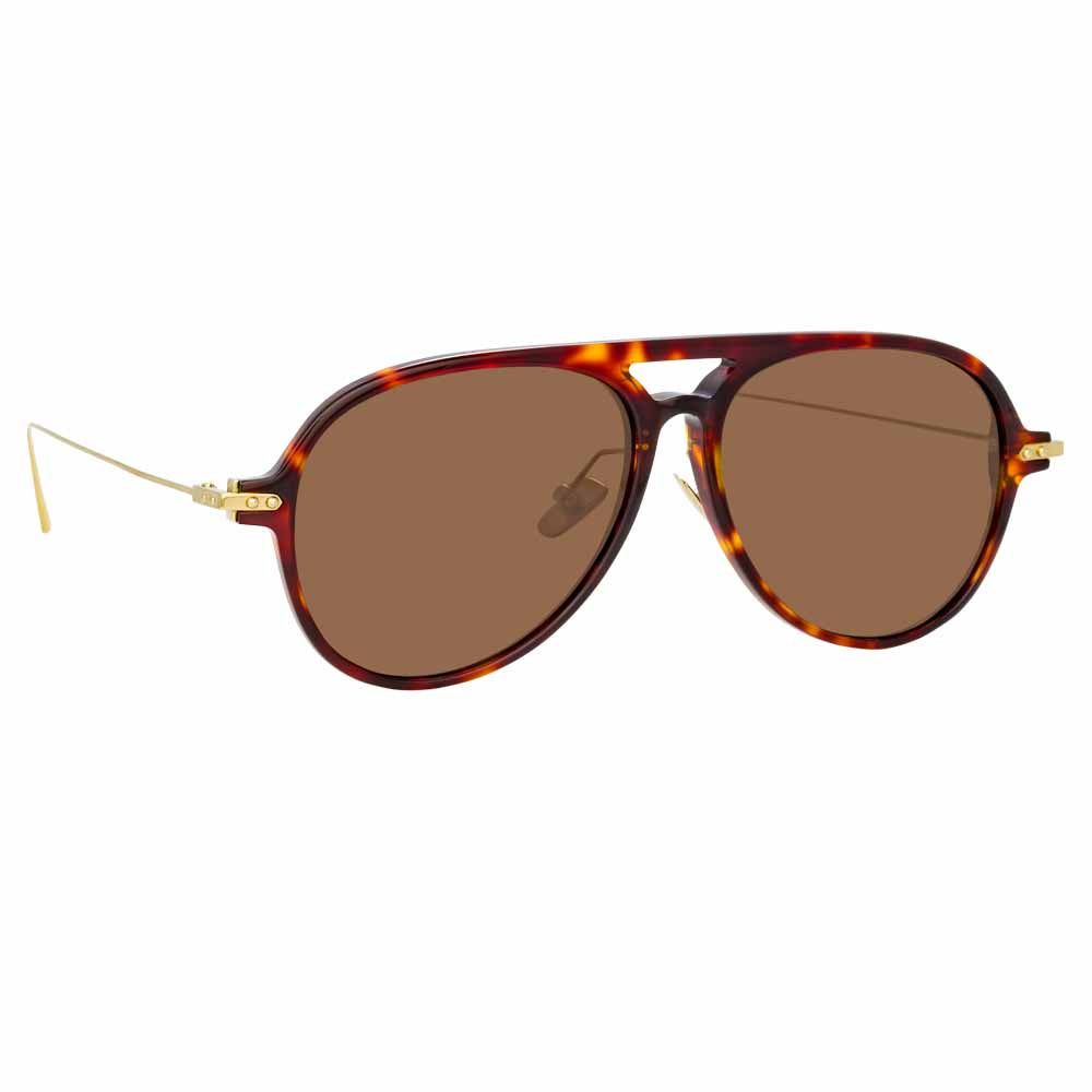 Linda Farrow Linear Gilles A C4 Aviator Sunglasses sold by Linda Farrow product image thumbnail 2