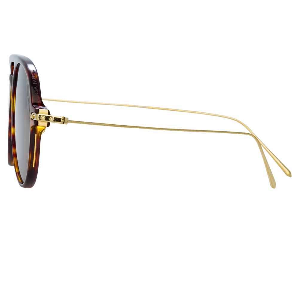 Linda Farrow Linear Gilles A C4 Aviator Sunglasses sold by Linda Farrow product image thumbnail 3