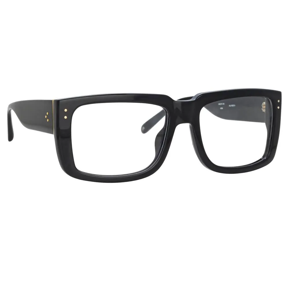 Morrison Rectangular Optical Frame in Black sold by Linda Farrow product image thumbnail 2
