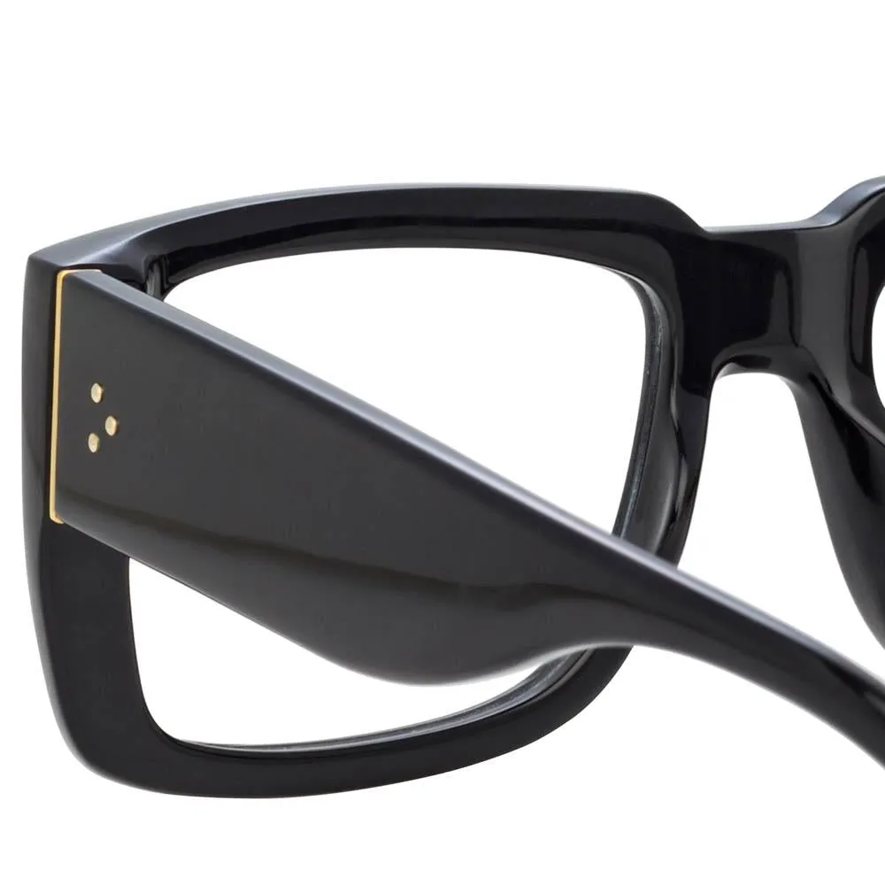 Morrison Rectangular Optical Frame in Black sold by Linda Farrow product image thumbnail 4