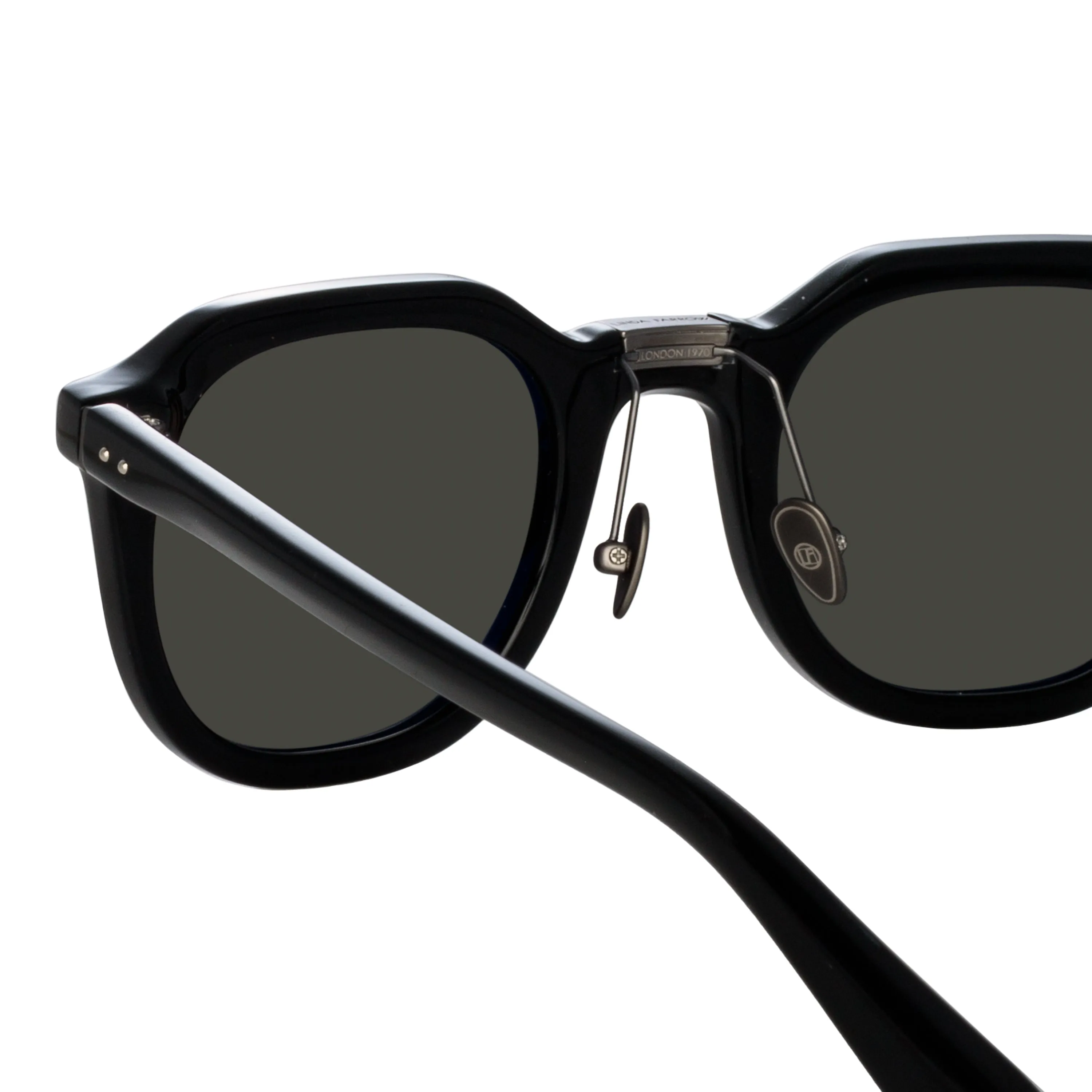 Fletcher Angular Sunglasses in Black and Grey sold by Linda Farrow product image thumbnail 5
