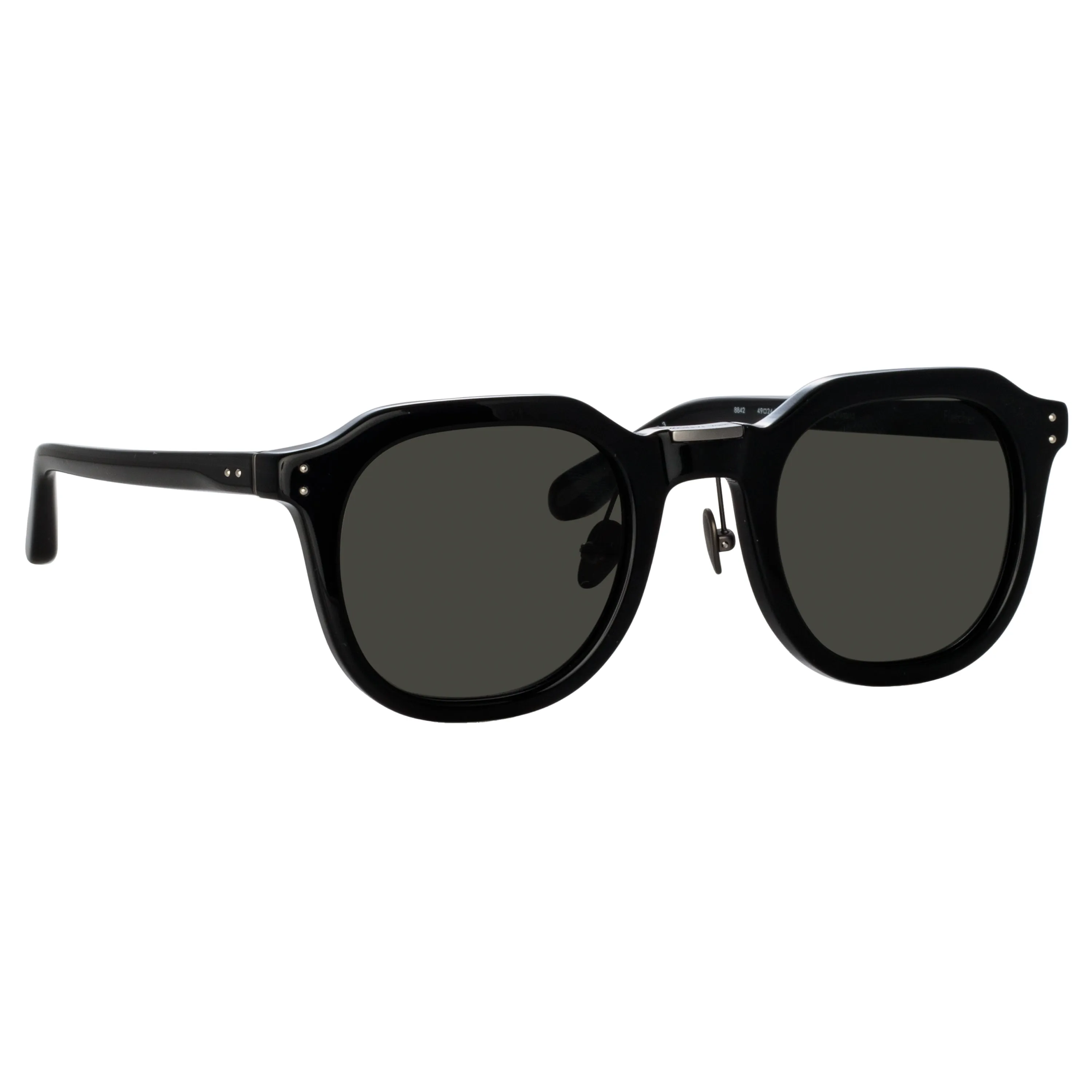 Fletcher Angular Sunglasses in Black and Grey sold by Linda Farrow product image thumbnail 3