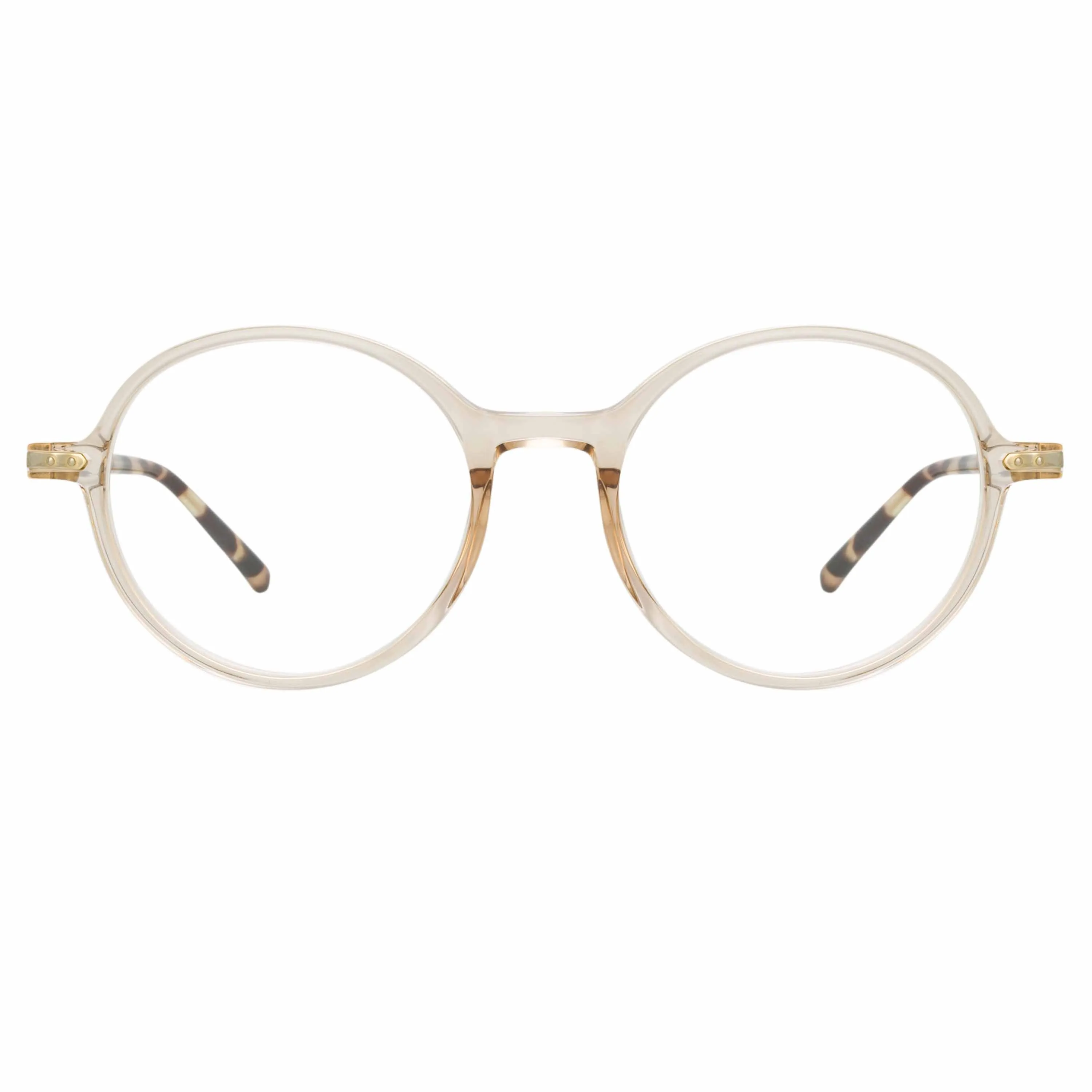 Merrick Oval Optical Frame in Ash sold by Linda Farrow