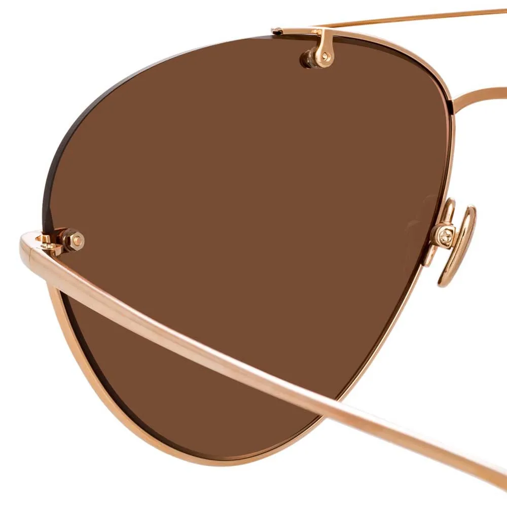 Linda Farrow Pine C3 Aviator Sunglasses sold by Linda Farrow product image thumbnail 4