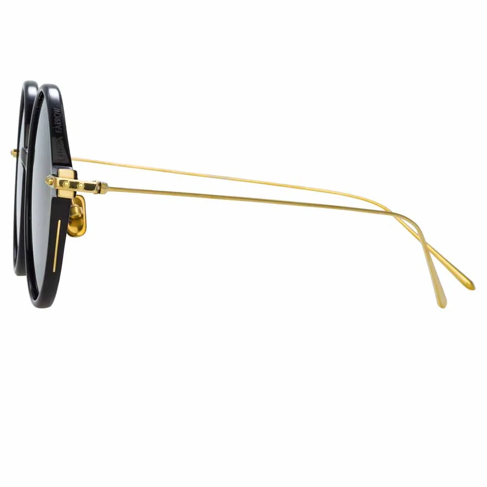 Linda Farrow Linear Savoye A C9 Round Sunglasses sold by Linda Farrow product image thumbnail 3