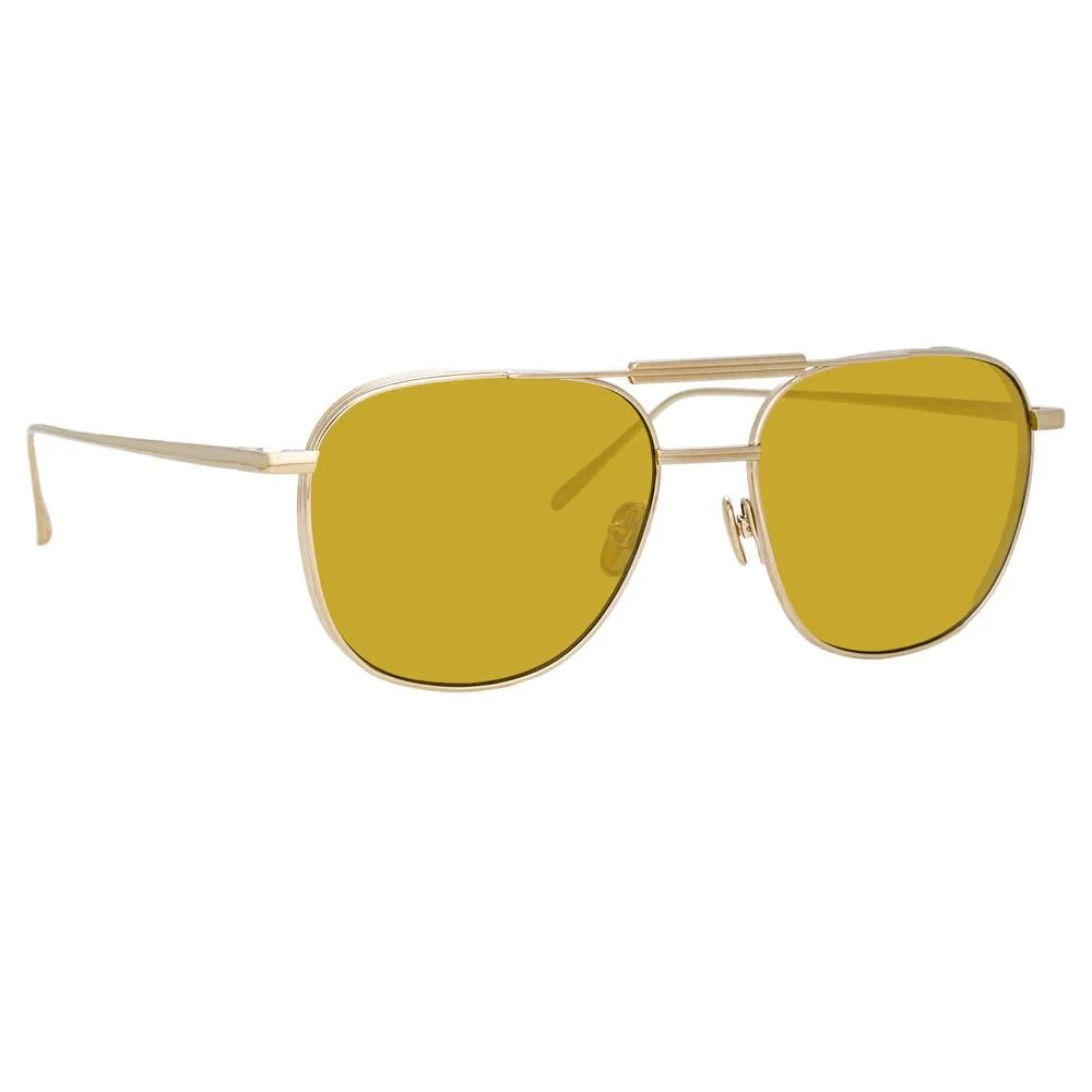 Wilder Aviator Sunglasses in Light Gold sold by Linda Farrow product image thumbnail 2