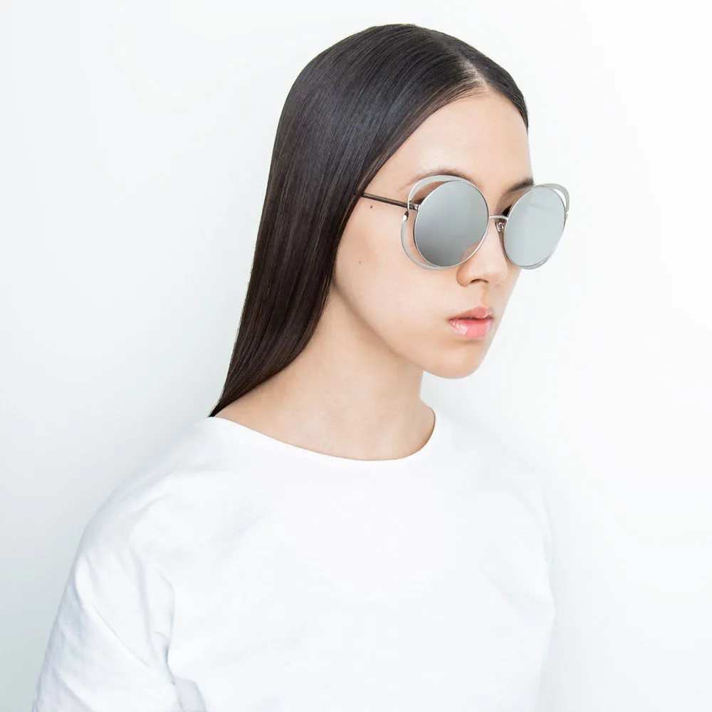 Linda Farrow 659 C2 Round Sunglasses sold by Linda Farrow product image thumbnail 4