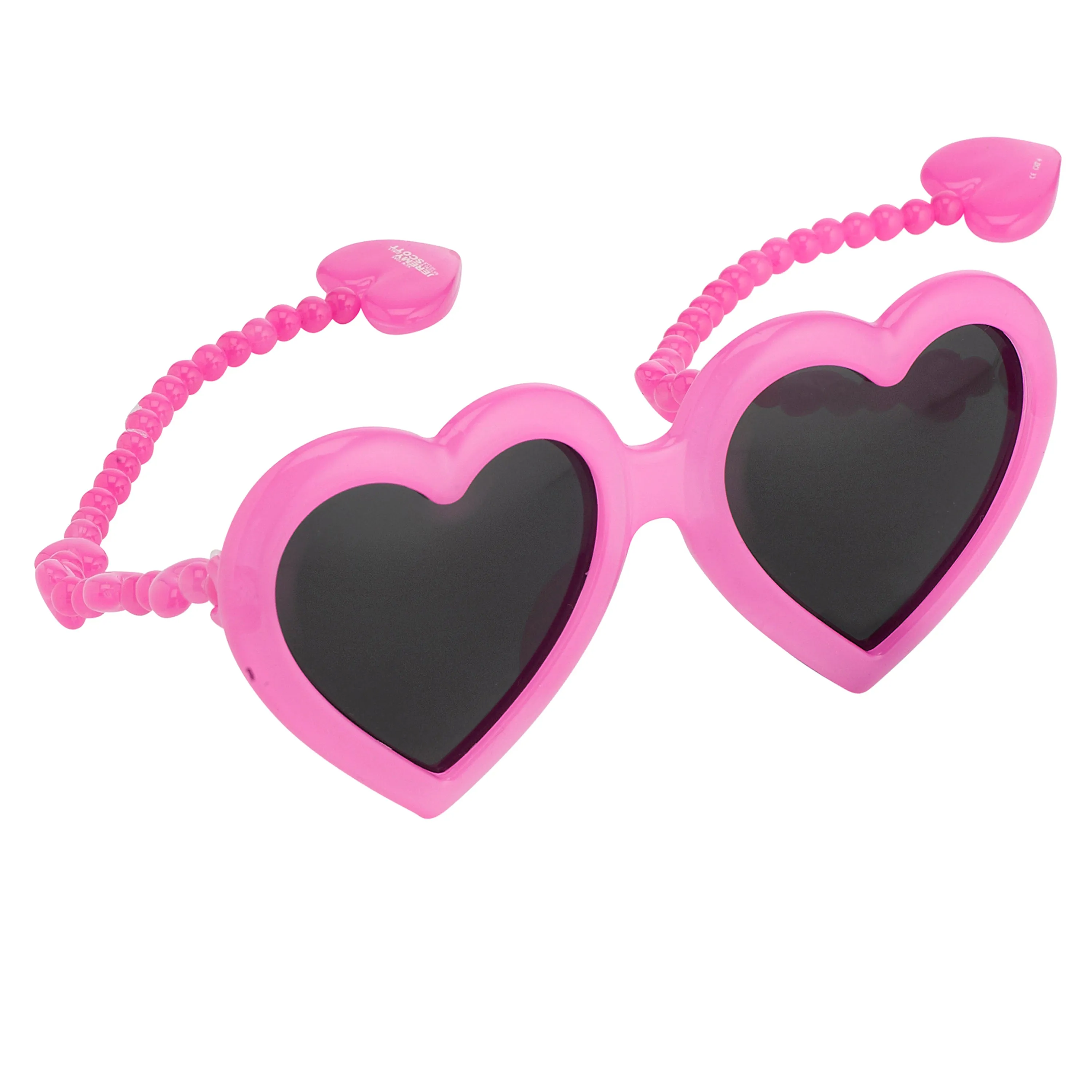 Jeremy Scott Heart Sunglasses in Pink sold by Linda Farrow product image thumbnail 2