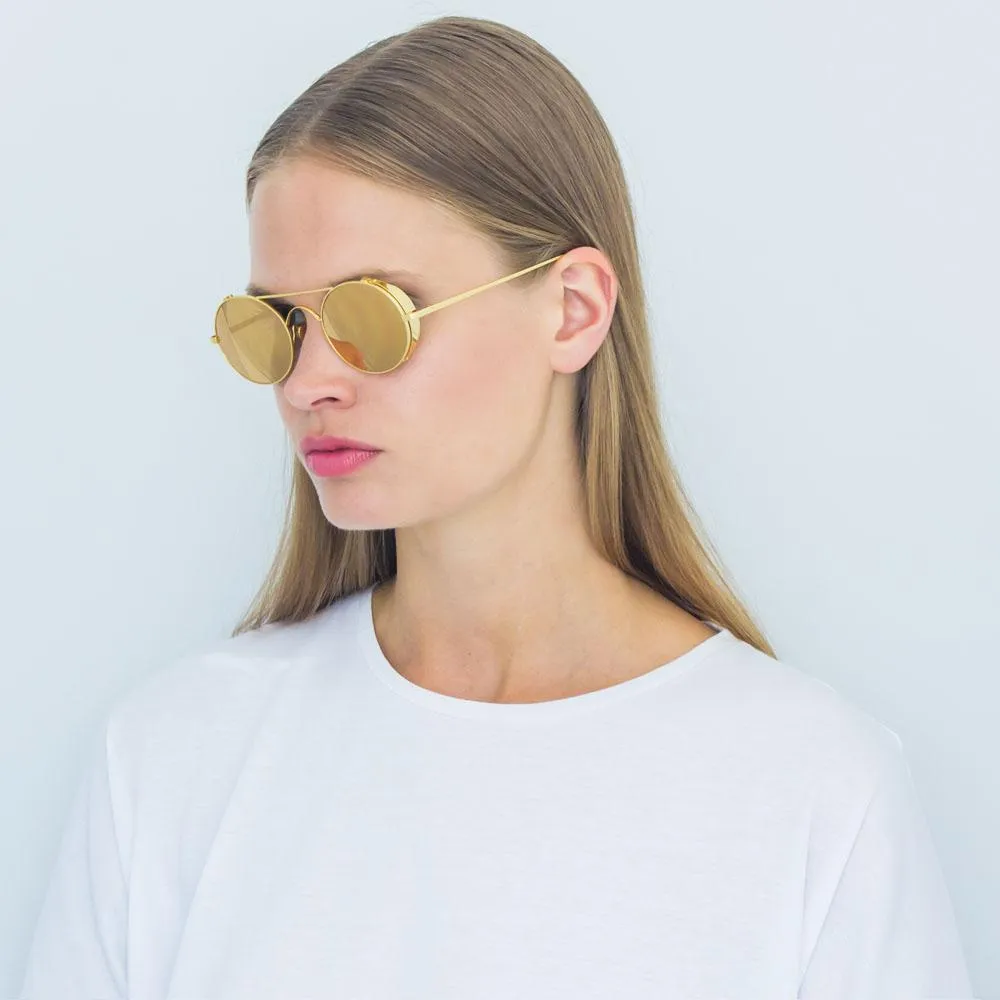 Linda Farrow 427 C1 Oval Sunglasses sold by Linda Farrow product image thumbnail 4