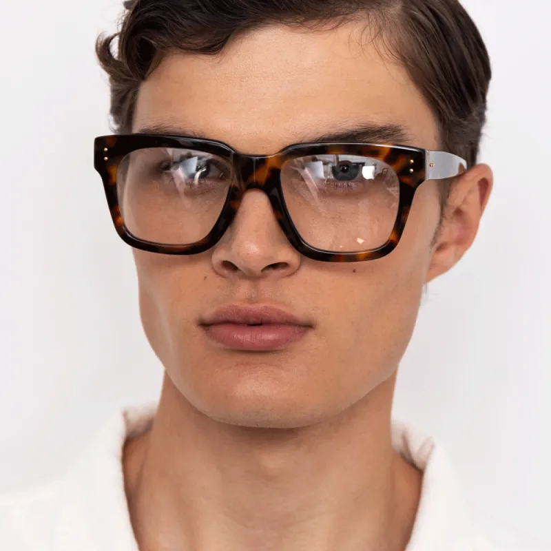The Max | Men's Optical D-Frame in Tortoiseshell (C2) sold by Linda Farrow