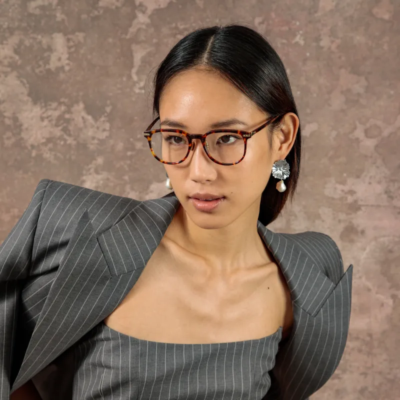 Sullivan Optical D-Frame in Tortoiseshell (Asian Fit) sold by Linda Farrow