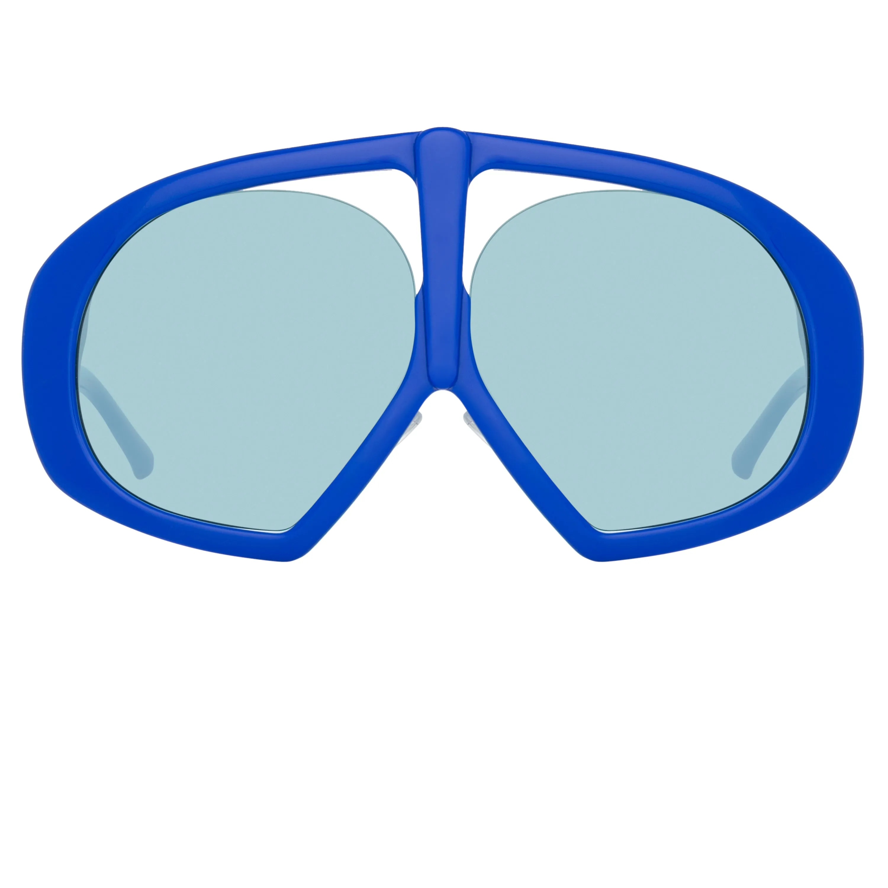 The Attico Ibiza Aviator Sunglasses in Blue sold by Linda Farrow product image thumbnail 2