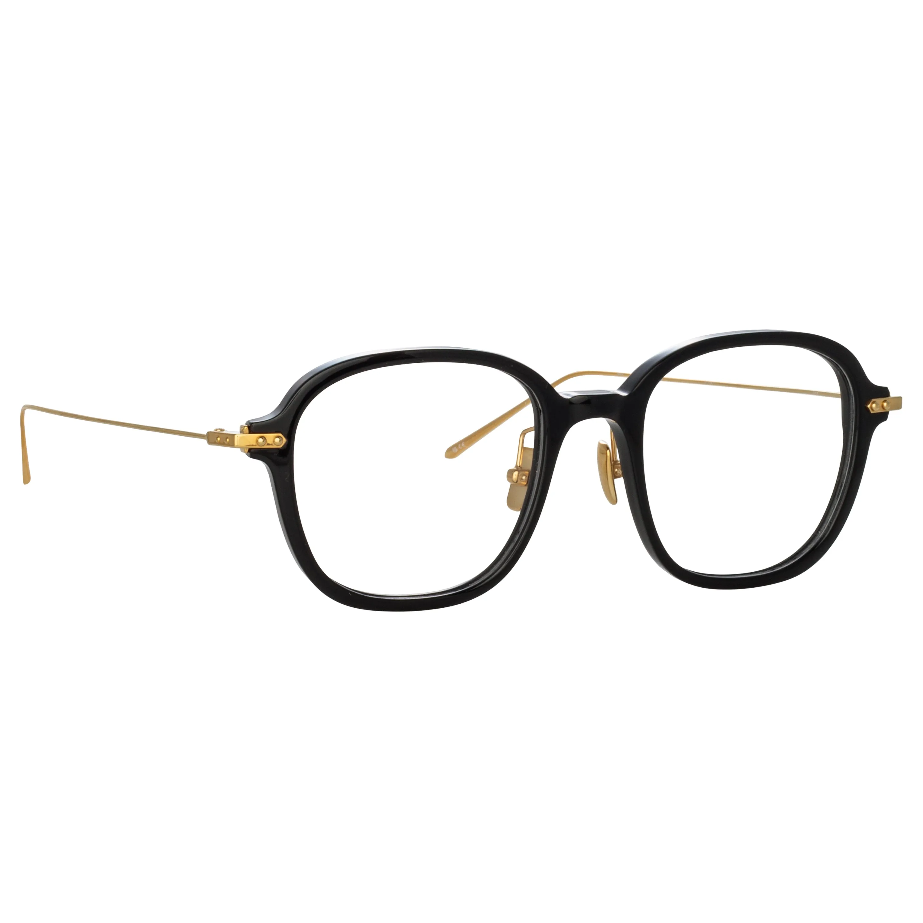 Lane Square Optical Frame in Black (Asian Fit) sold by Linda Farrow product image thumbnail 3