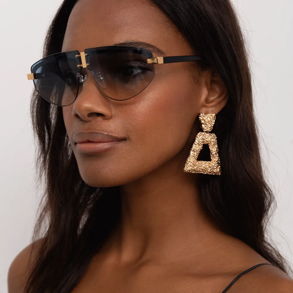 Matthew Williamson Hyacinth Aviator Sunglasses in Light Gold Tone sold by Linda Farrow product image thumbnail 5