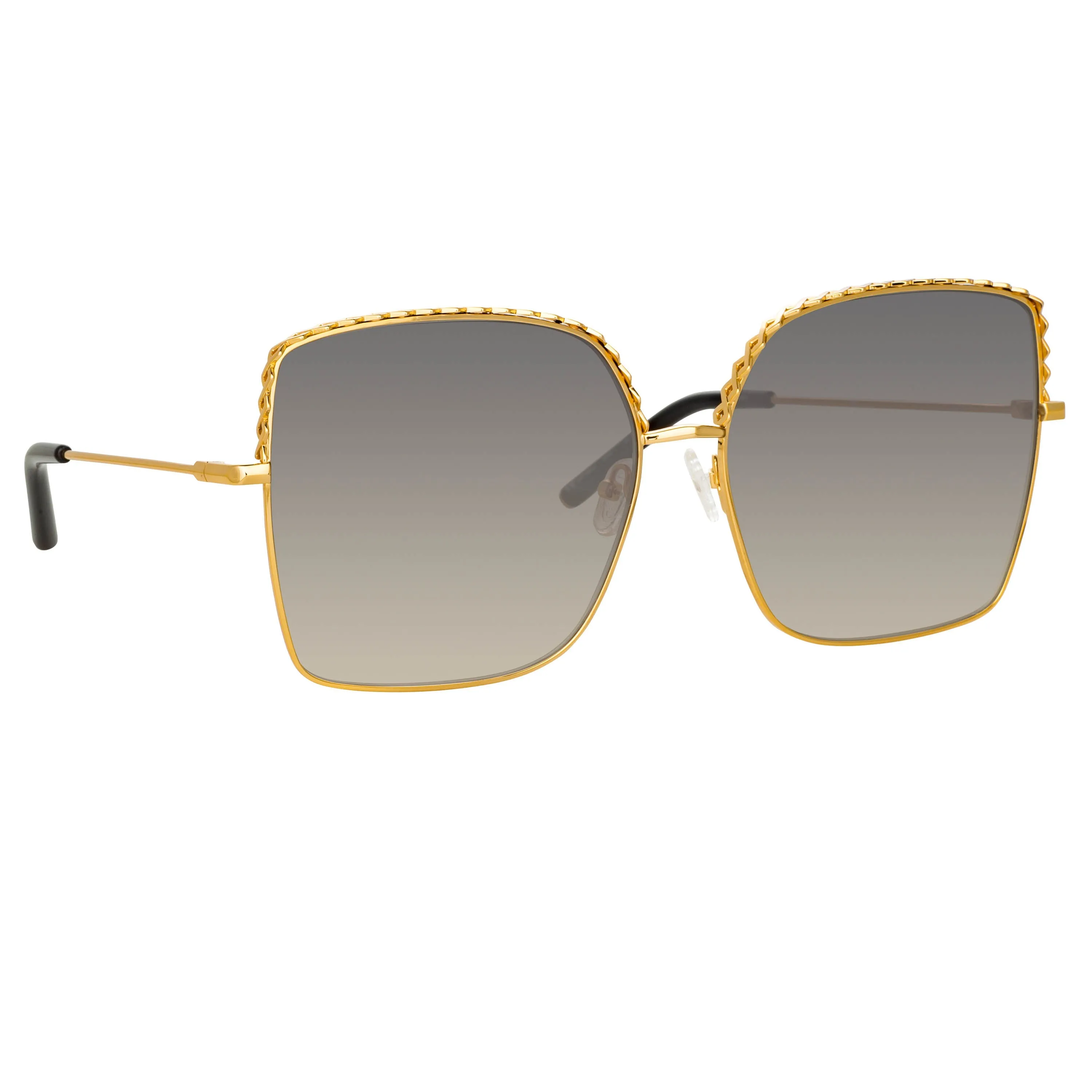 Matthew Williamson Clematis Sunglasses in Yellow Gold sold by Linda Farrow