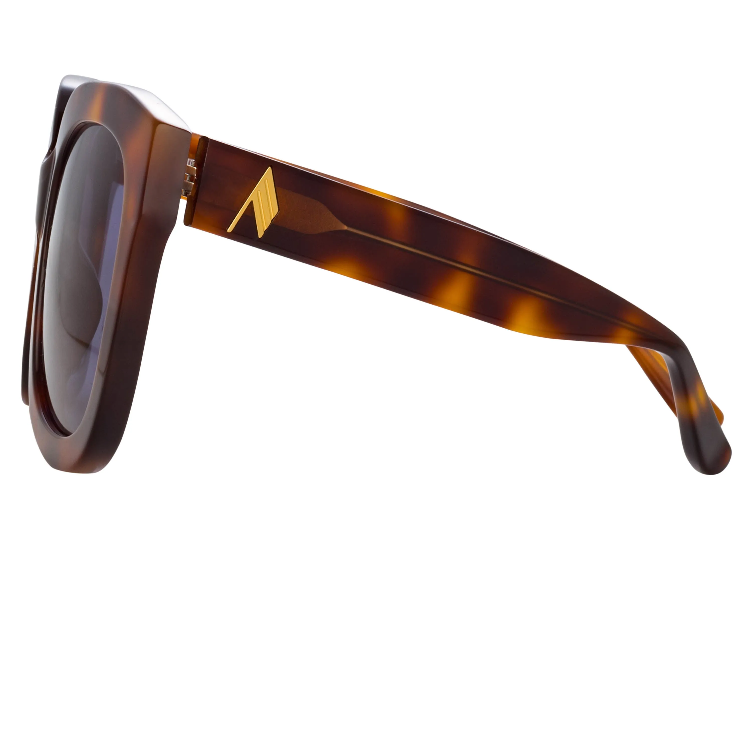 The Attico Zoe Oversized Sunglasses in Tortoiseshell sold by Linda Farrow product image thumbnail 4
