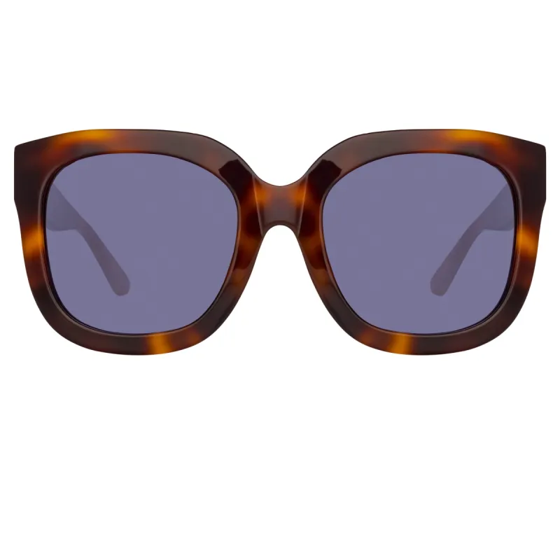 The Attico Zoe Oversized Sunglasses in Tortoiseshell sold by Linda Farrow
