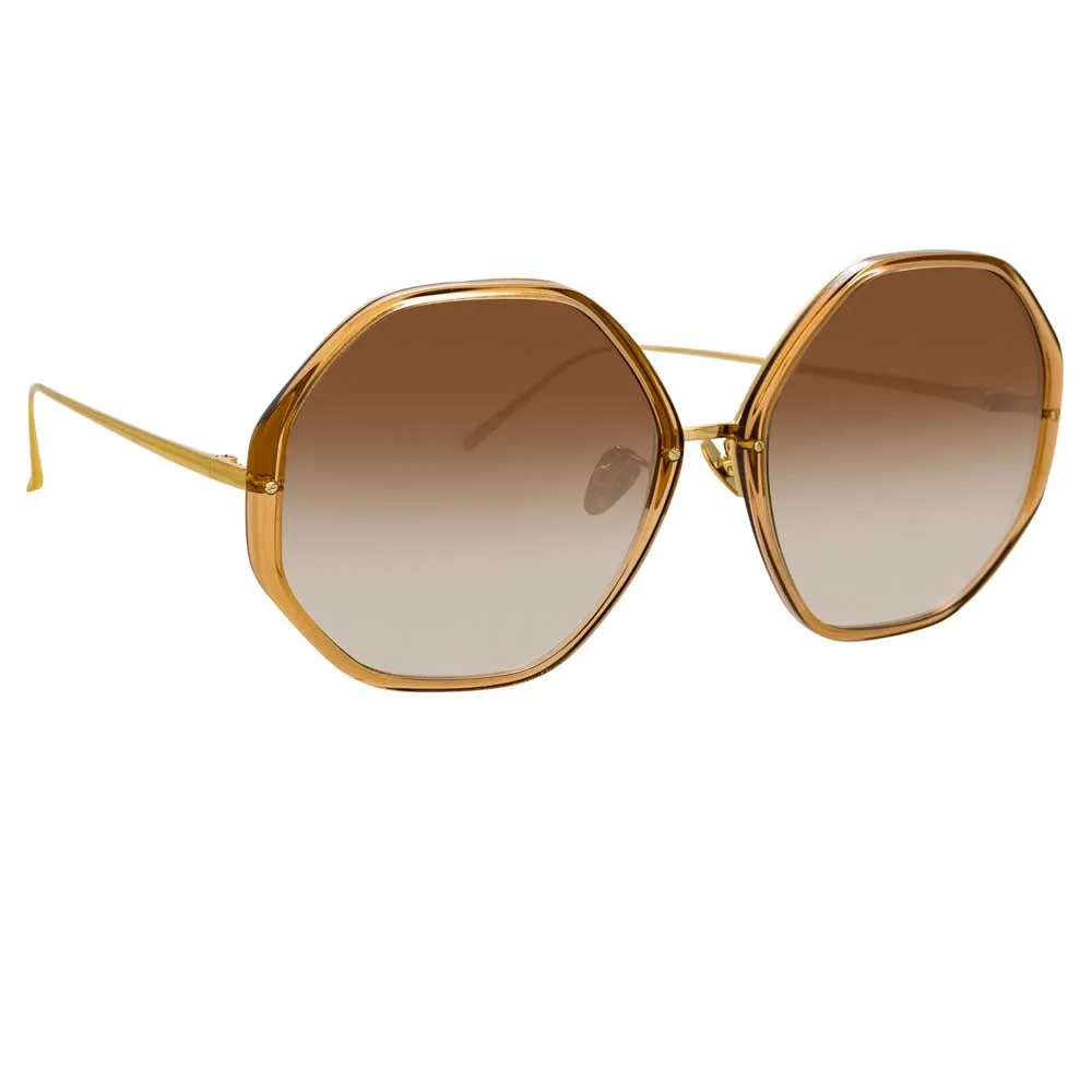 The Alona | Oversized Sunglasses in Brown Frame (C7) sold by Linda Farrow product image thumbnail 3